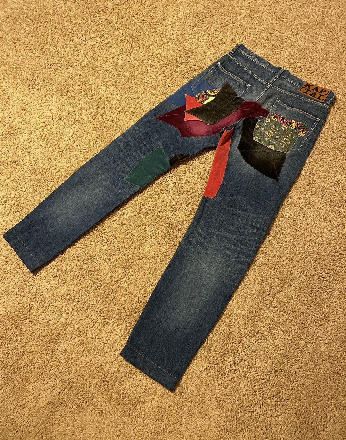 Kapital KAPITAL INDIGO PATCH DENIM W/ TAGS Size US 34 / EU 50 - 6 Thumbnail