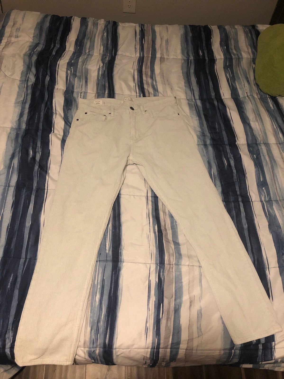 Vintage White Pacsun Corduroy Pants Size 32 Size US 32 / EU 48 - 1 Preview
