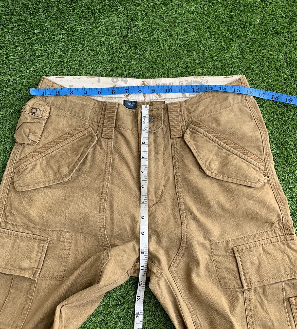 Polo Ralph Lauren × Ralph Lauren × U.S. Polo Assn. Vintage Multiple Pocket Cargo trouser army style PRL Size US 32 / EU 48 - 17 Thumbnail
