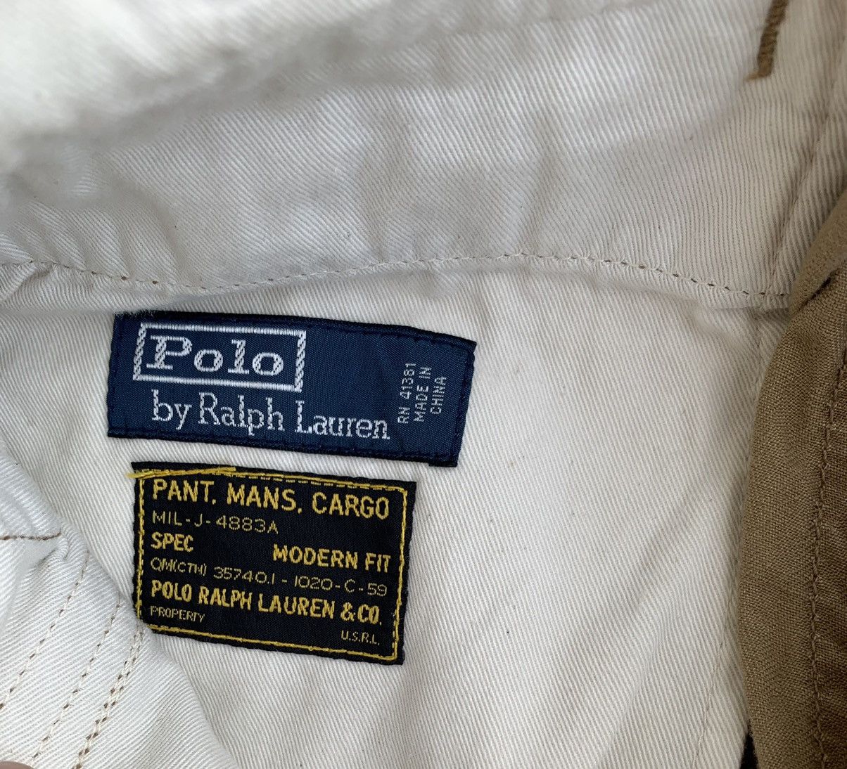 Polo Ralph Lauren × Ralph Lauren × U.S. Polo Assn. Vintage Multiple Pocket Cargo trouser army style PRL Size US 32 / EU 48 - 15 Thumbnail