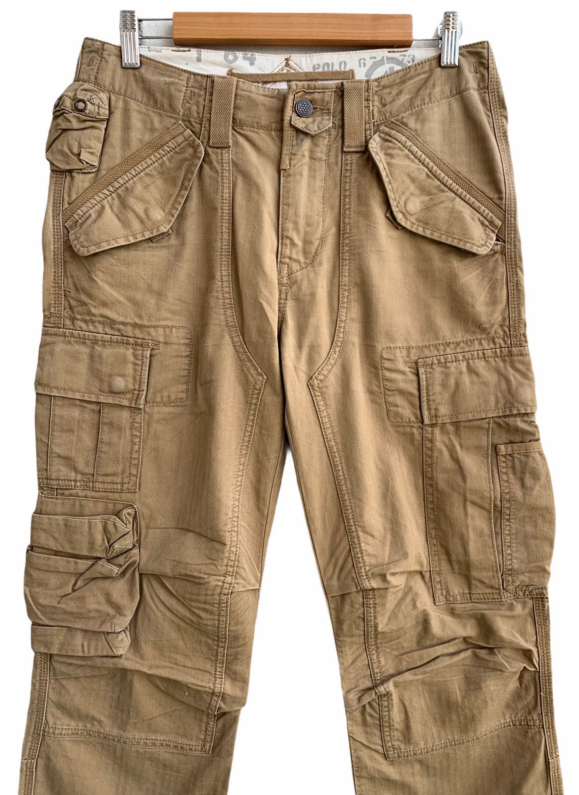 Polo Ralph Lauren × Ralph Lauren × U.S. Polo Assn. Vintage Multiple Pocket Cargo trouser army style PRL Size US 32 / EU 48 - 8 Thumbnail