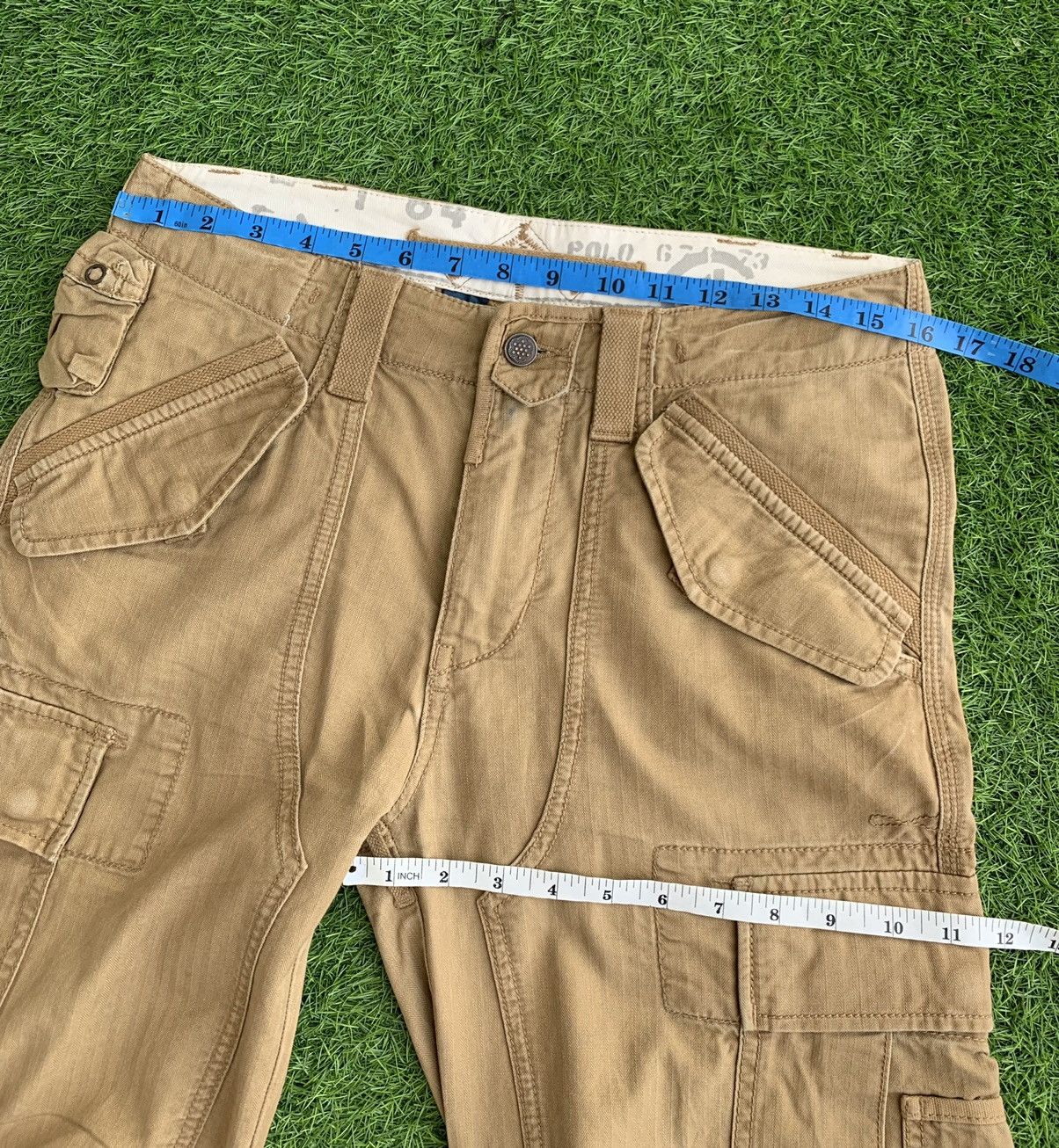 Polo Ralph Lauren × Ralph Lauren × U.S. Polo Assn. Vintage Multiple Pocket Cargo trouser army style PRL Size US 32 / EU 48 - 20 Thumbnail
