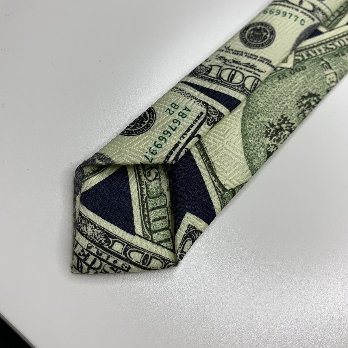Vintage Korea Luxury Tie 1997 Big Bucks Hand Made Pascal Size ONE SIZE - 13 Thumbnail