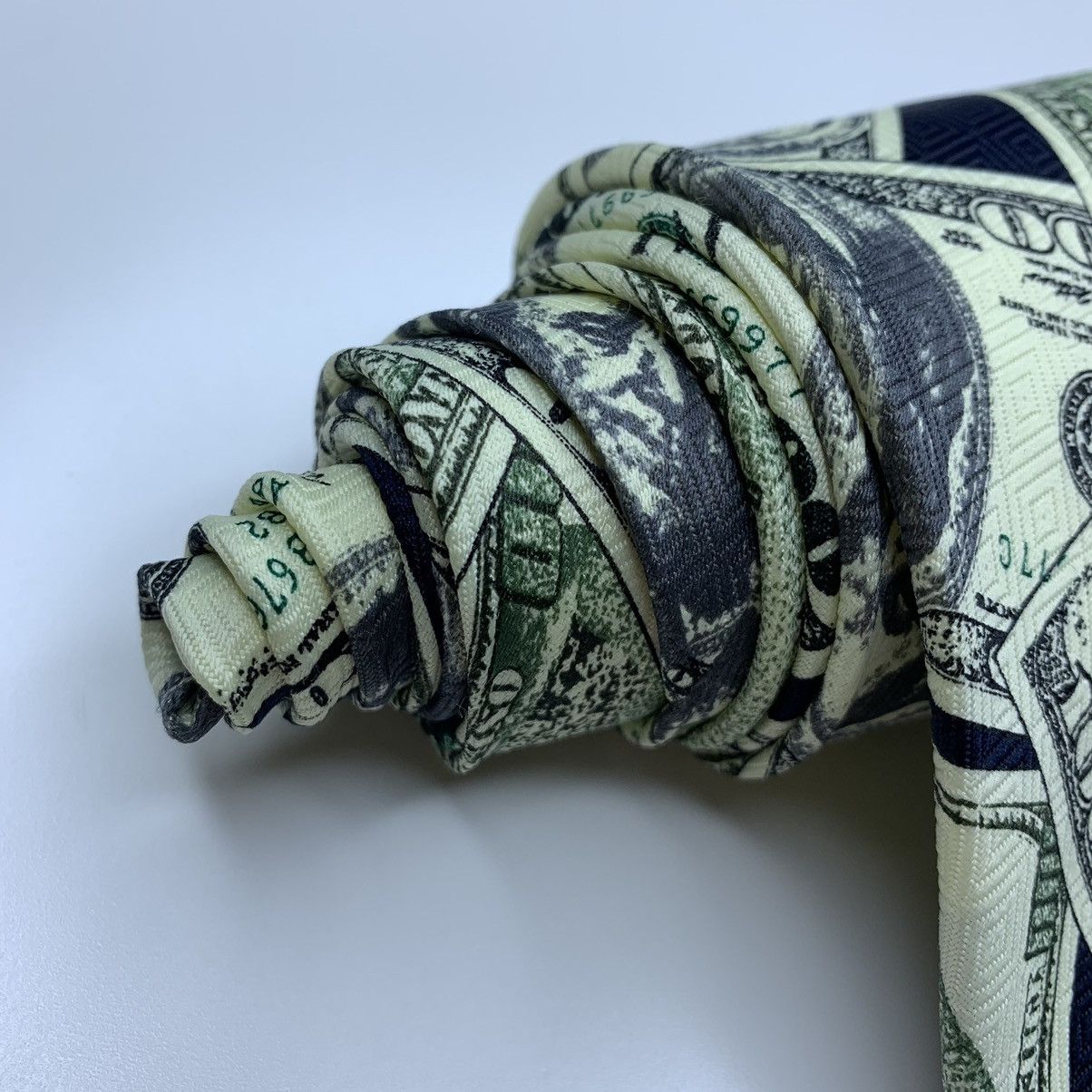 Vintage Korea Luxury Tie 1997 Big Bucks Hand Made Pascal Size ONE SIZE - 4 Thumbnail