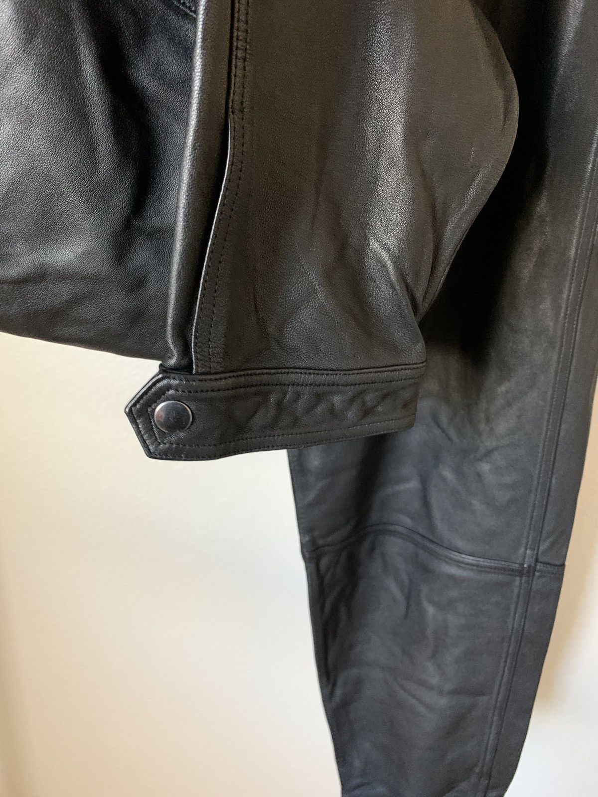 J Brand $1200 Jonah High Rise Black Lamb Leather Pants Size US 28 / EU 44 - 12 Thumbnail