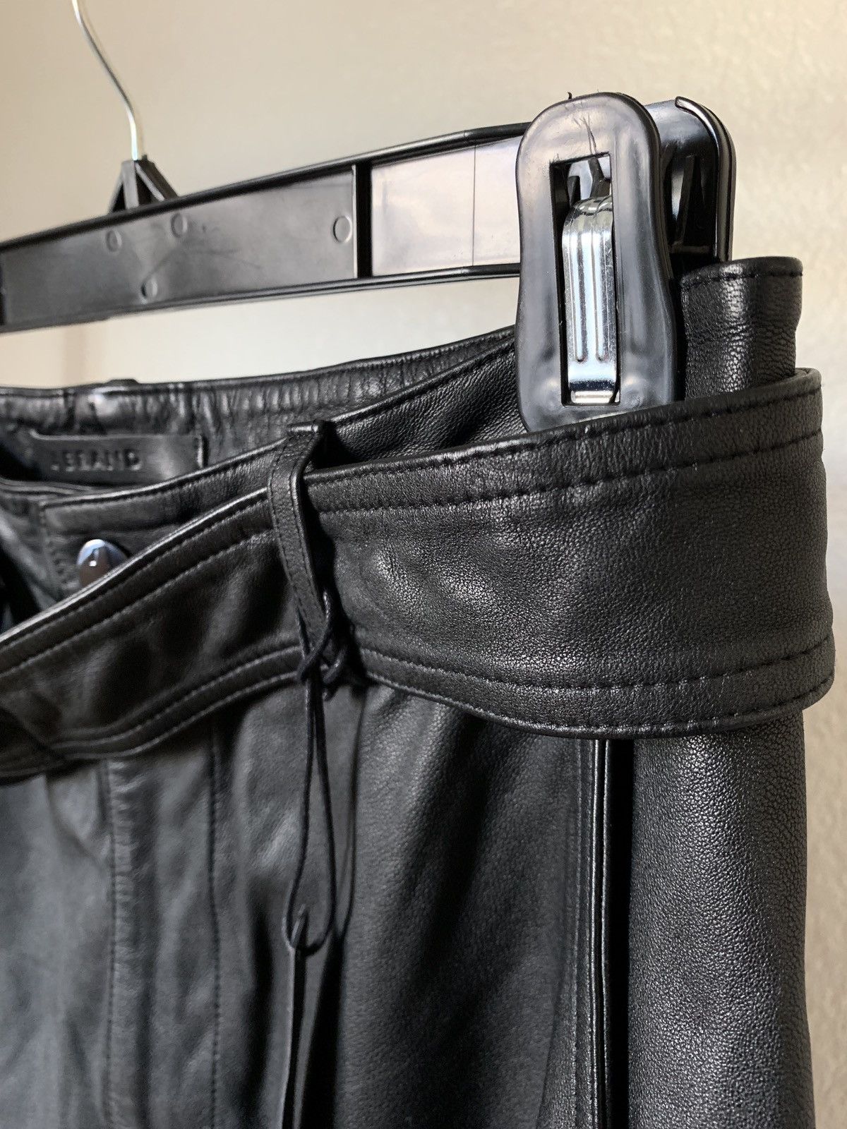 J Brand $1200 Jonah High Rise Black Lamb Leather Pants Size US 28 / EU 44 - 6 Thumbnail