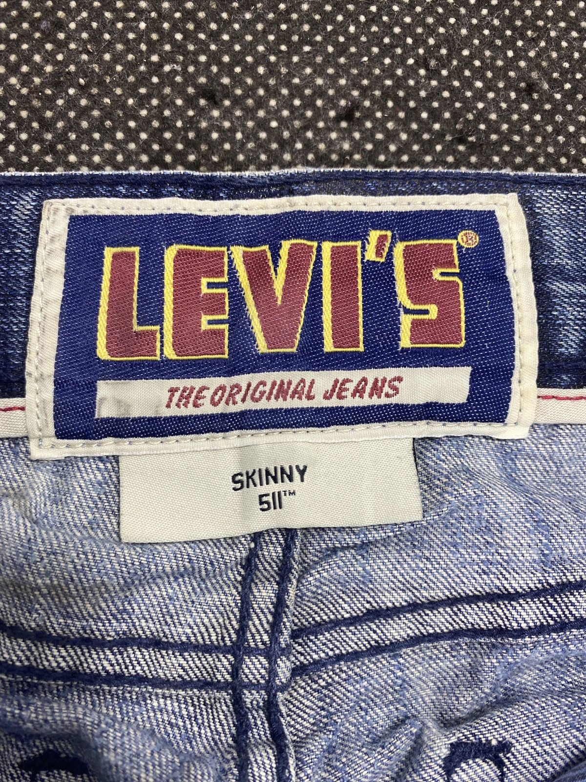 Jean VINTAGE LEVIS 511 BLUE WASH JEANS 31x32 -J483 Size US 31 - 5 Thumbnail