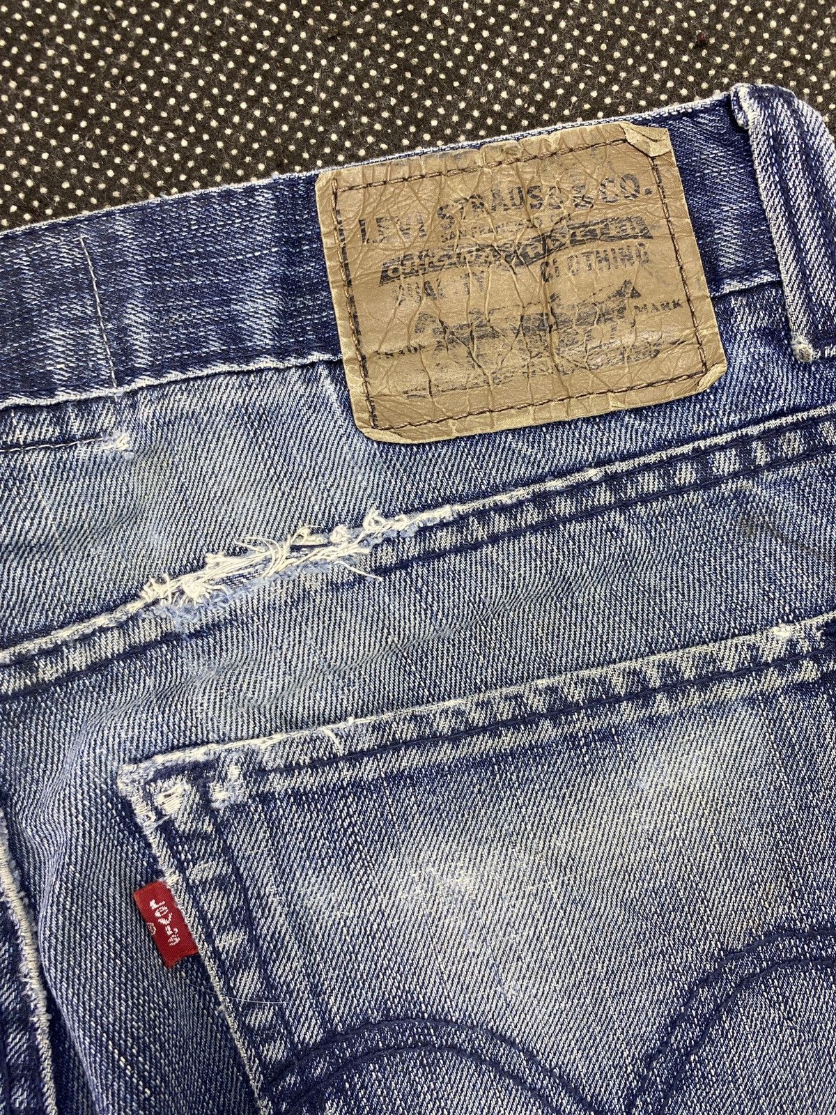 Jean VINTAGE LEVIS 511 BLUE WASH JEANS 31x32 -J483 Size US 31 - 14 Thumbnail