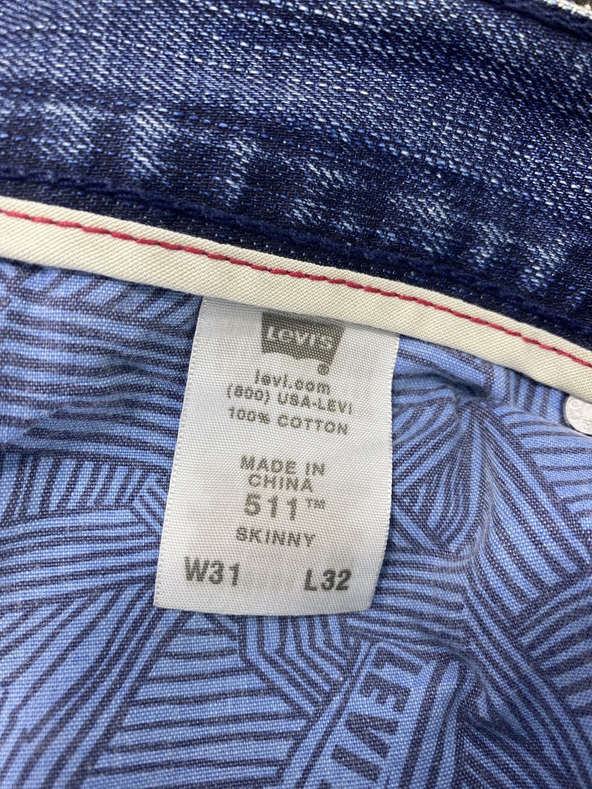 Jean VINTAGE LEVIS 511 BLUE WASH JEANS 31x32 -J483 Size US 31 - 9 Thumbnail