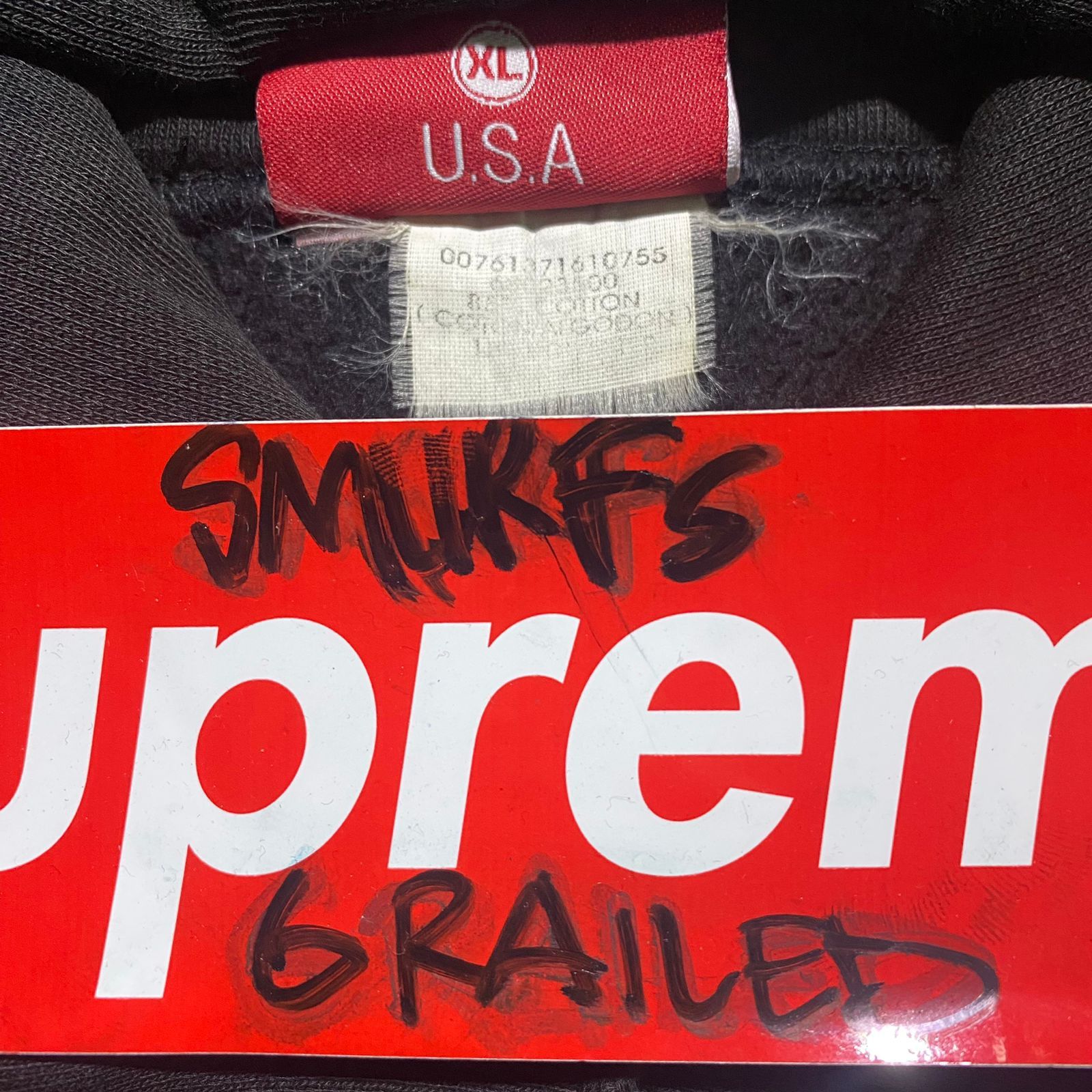 Supreme Vintage 1996 Supreme Gothic S Logo Hoodie | Grailed