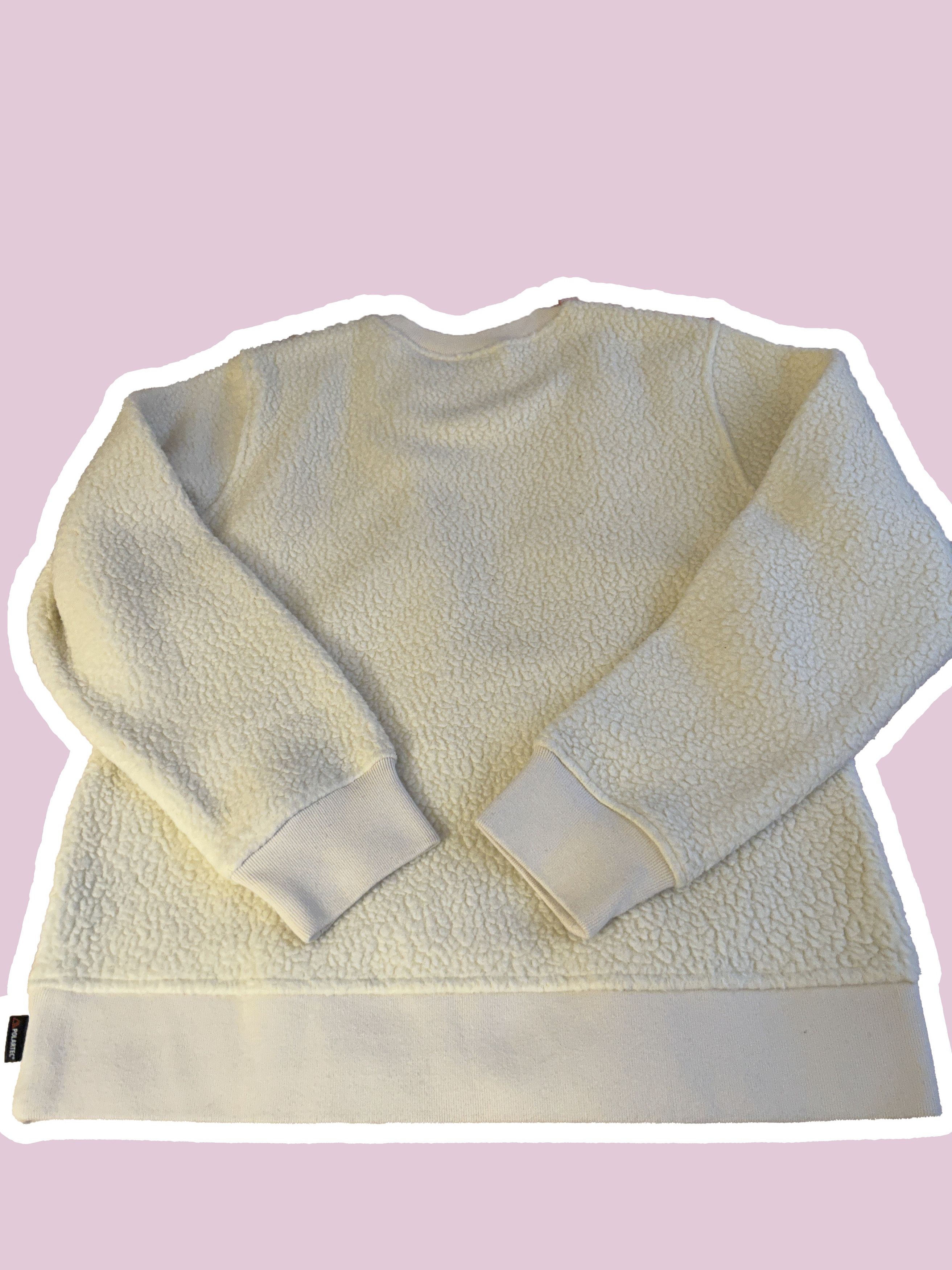 Supreme polartec crewneck deep lined fleece cream pile F/W 17 Size US M / EU 48-50 / 2 - 6 Thumbnail