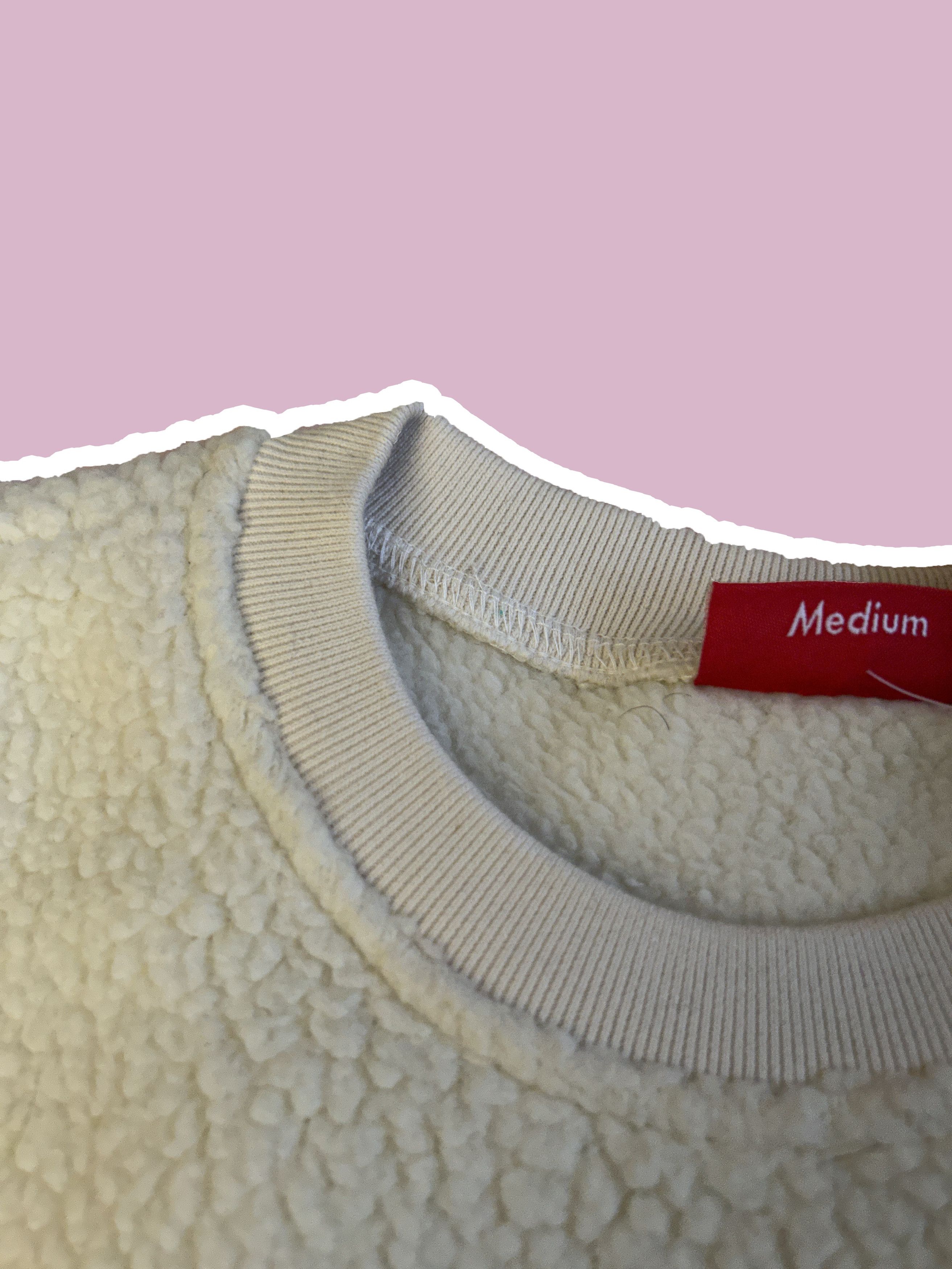 Supreme polartec crewneck deep lined fleece cream pile F/W 17 Size US M / EU 48-50 / 2 - 5 Thumbnail