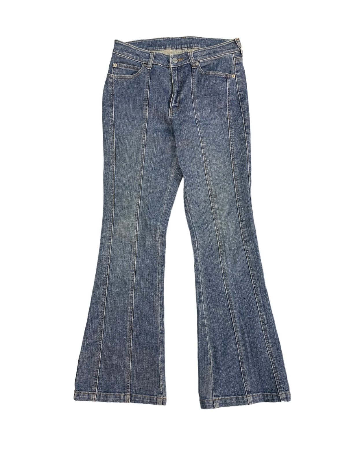 Flared Japanese Brand Washed Denim