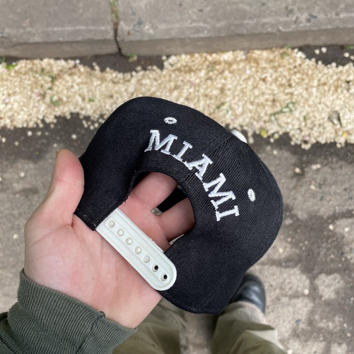 Vintage Vintage 90s Miami Snapback Cap Streetwear Skate Slim Logo OS Size ONE SIZE - 3 Thumbnail