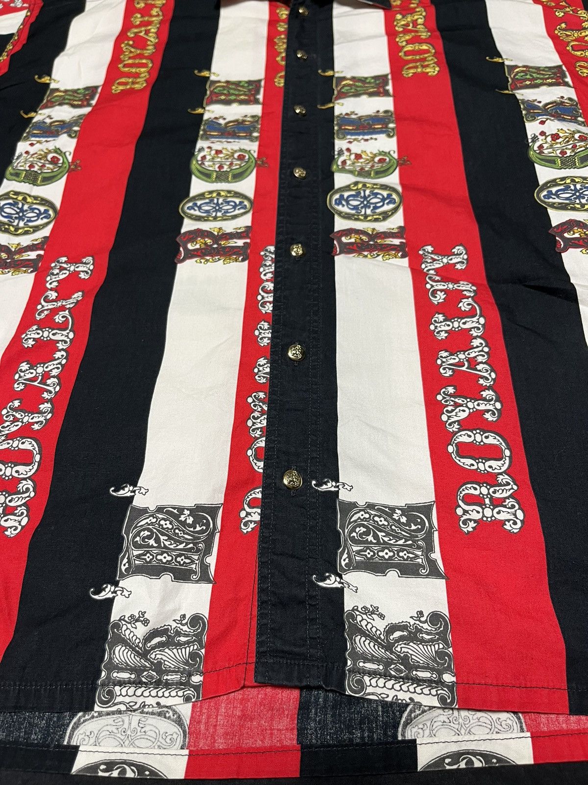 Versace 🧨REAL GRAIL Versace Rock & Royalty Overprinted Shirt Size US M / EU 48-50 / 2 - 3 Thumbnail