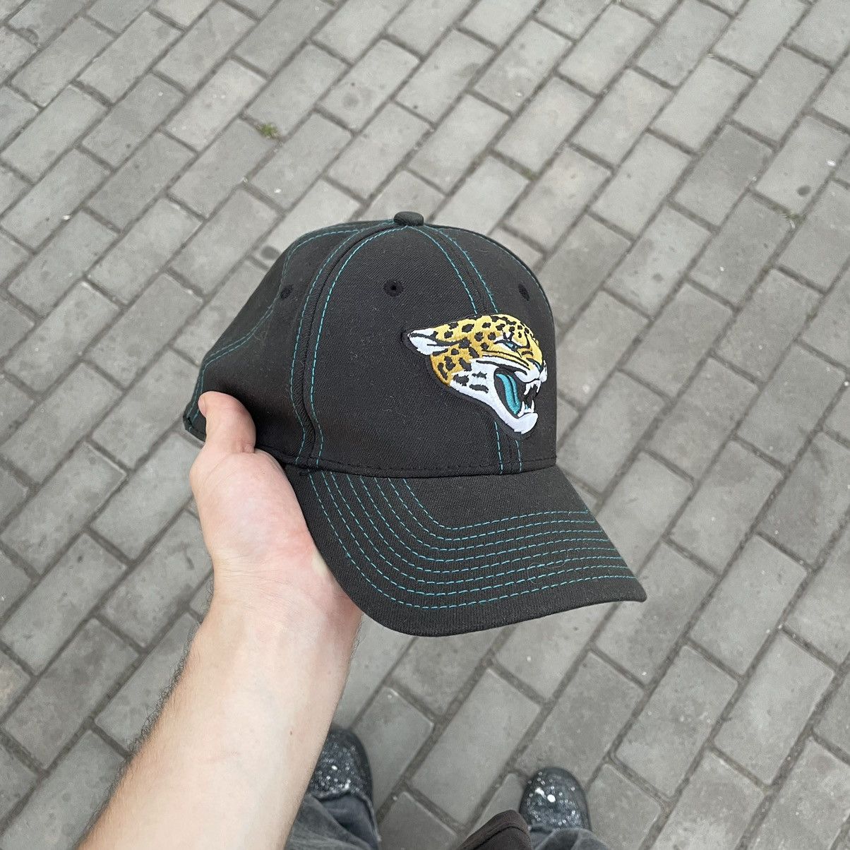 Vintage Vintage 90s Jacksonville Jaguars Faded Logo Cap Streetwear O Size ONE SIZE - 2 Thumbnail