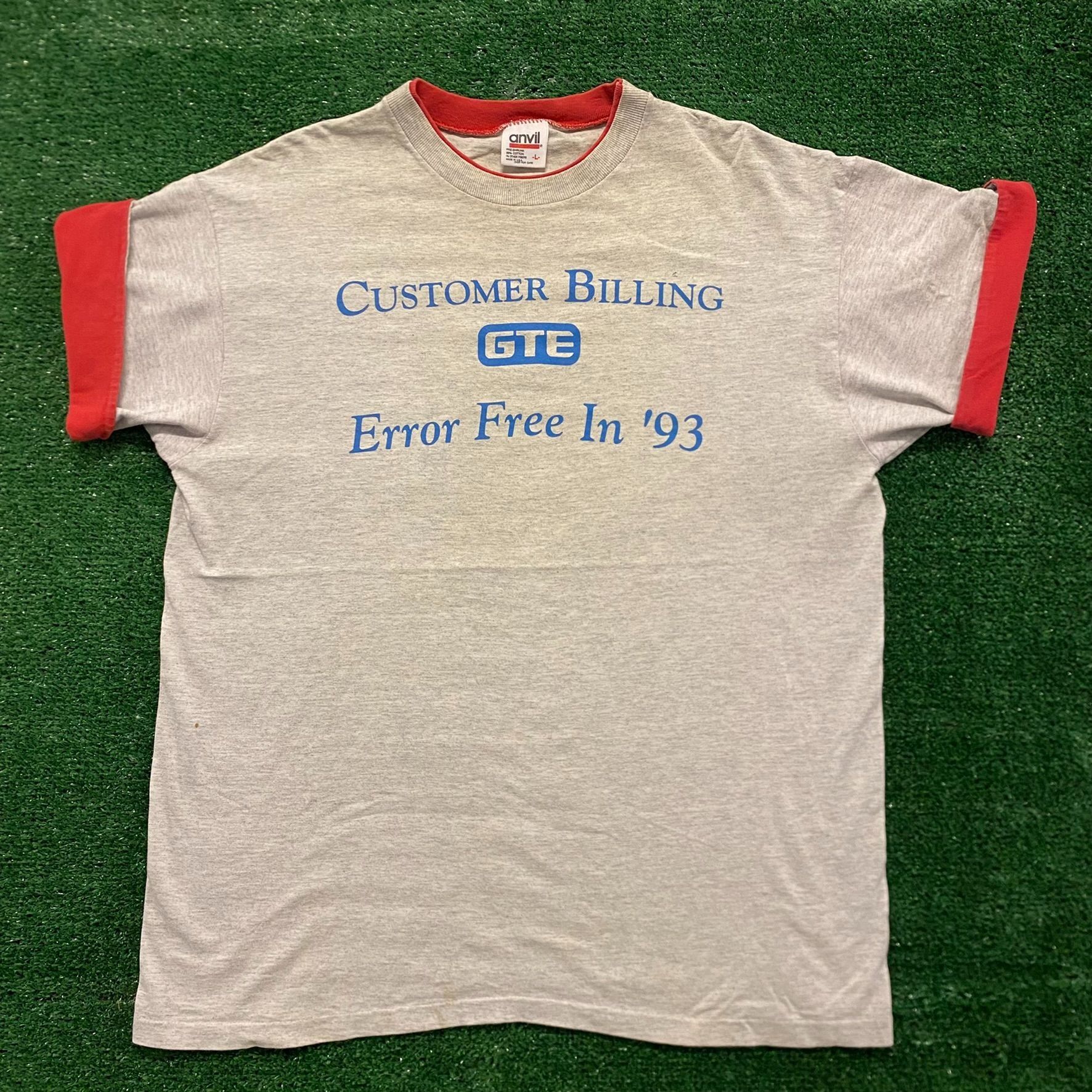 Vintage Customer Billing Team Vintage 90s Office T-Shirt Size US L / EU 52-54 / 3 - 2 Preview