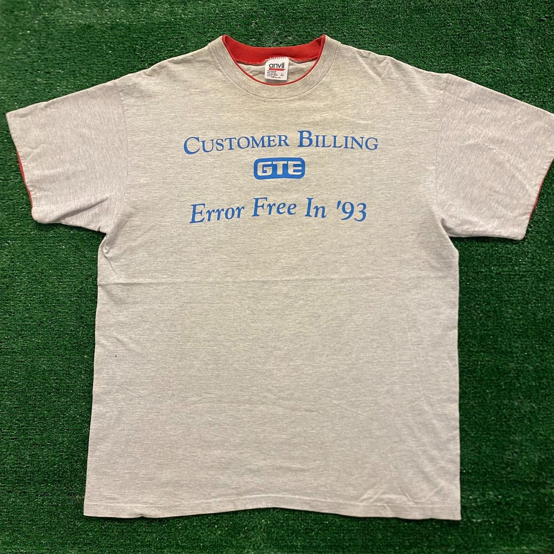 Vintage Customer Billing Team Vintage 90s Office T-Shirt Size US L / EU 52-54 / 3 - 1 Preview