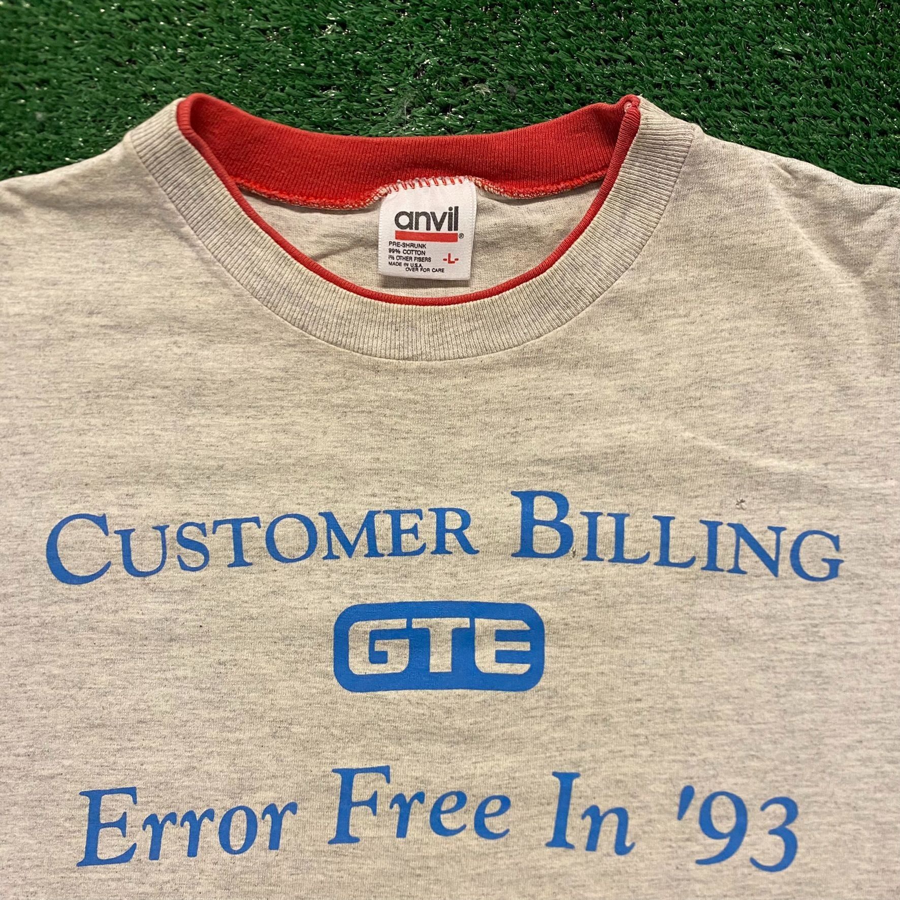 Vintage Customer Billing Team Vintage 90s Office T-Shirt Size US L / EU 52-54 / 3 - 3 Thumbnail