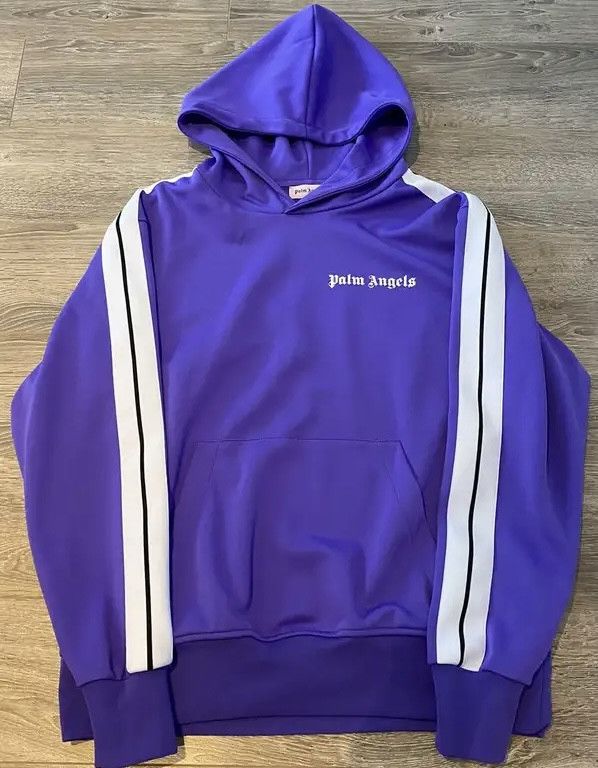 Palm Angels Palm Angels Purple Track Hoodie | Grailed