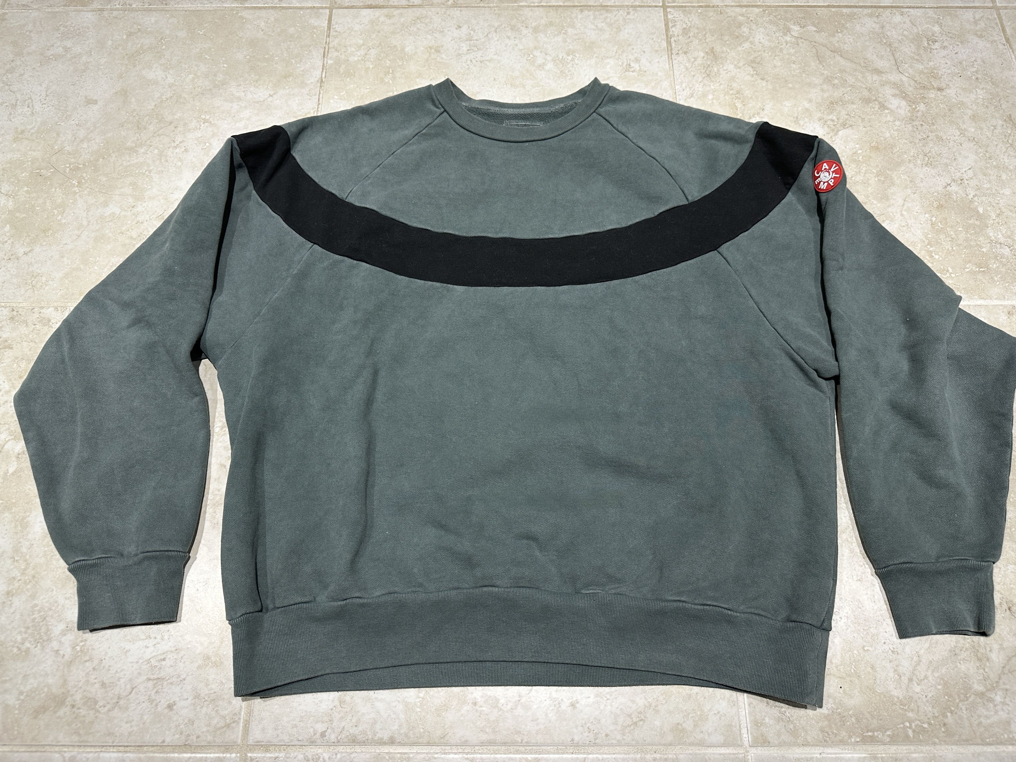 Cav Empt OVERDYE CIRCLE CUT CREW NECK | Grailed