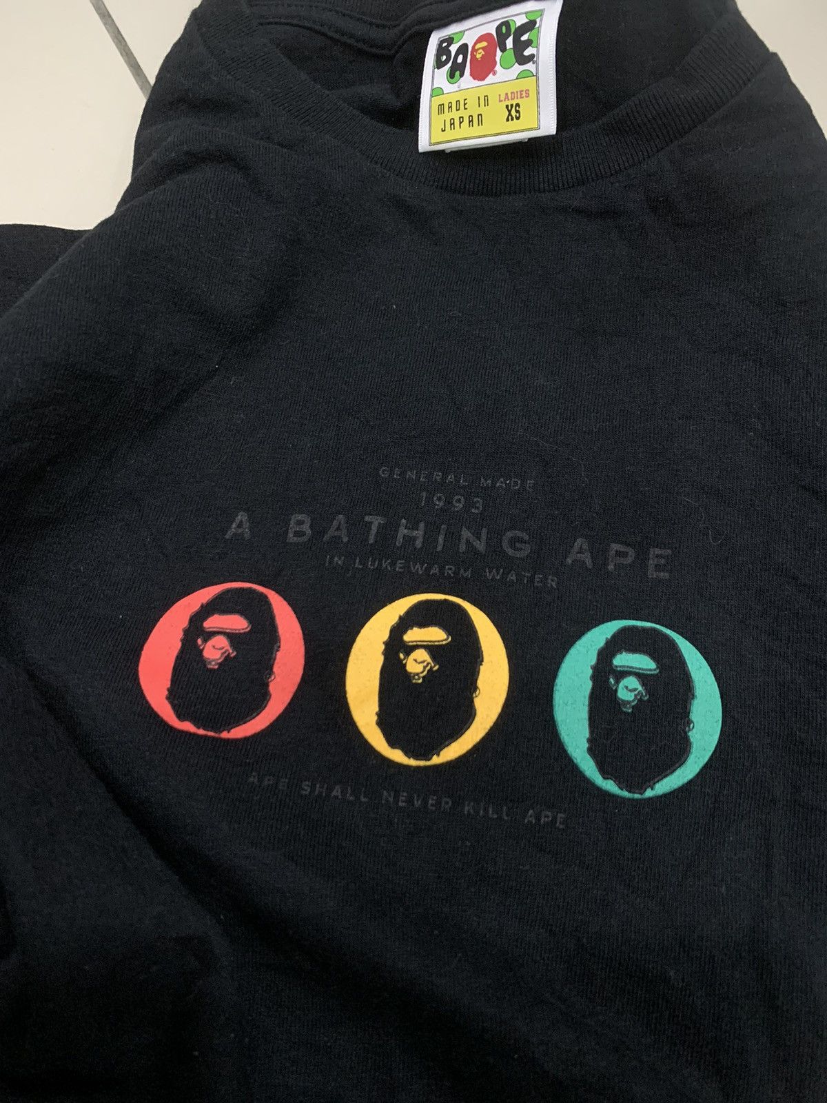 Bape A BATHING APE GENERAL MADE LOGO SHIRT Size XS / US 0-2 / IT 36-38 - 3 Thumbnail