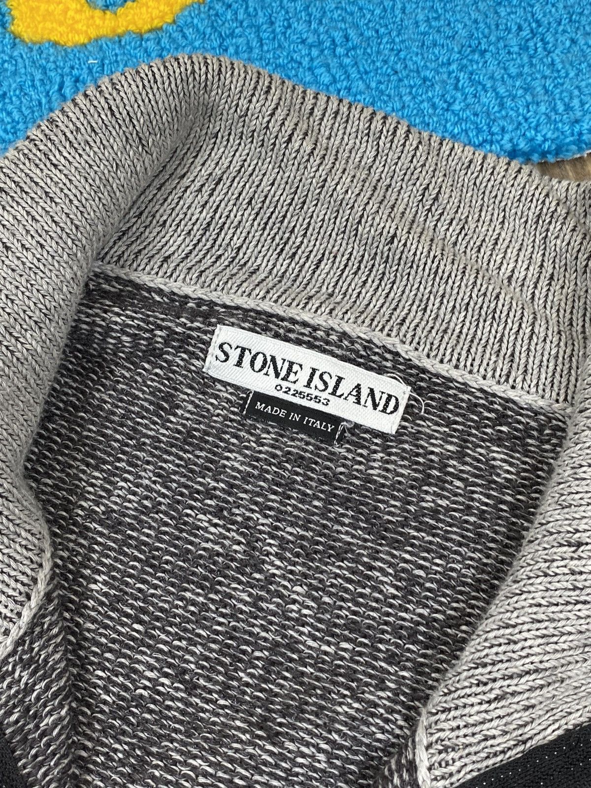 Stone Island Vintage Stone Island full zip logo wool/linen rare sweater Size US L / EU 52-54 / 3 - 15 Thumbnail