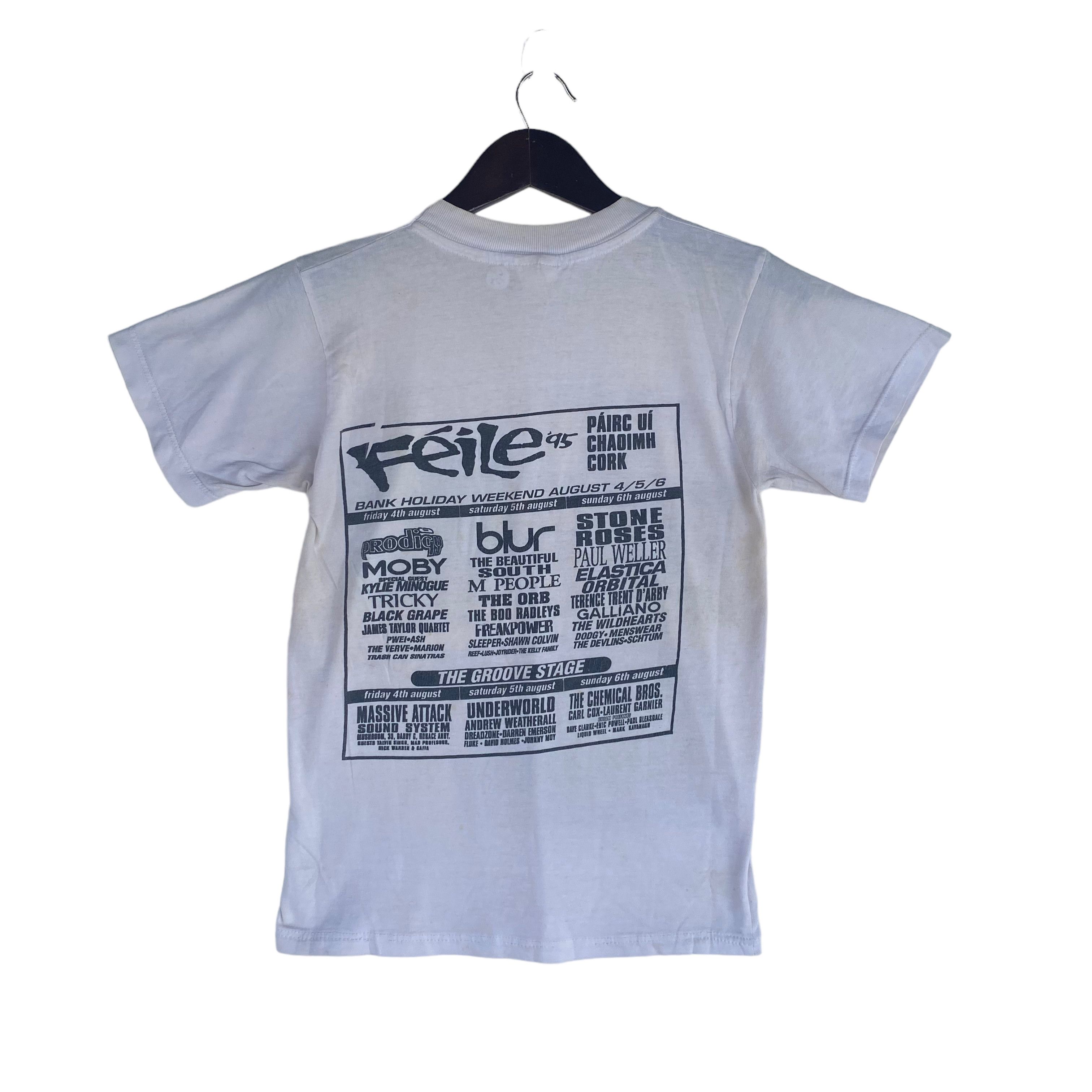 Band Tees VINTAGE FEILE CORK 1995 the prodigy / blur / stone roses tee Size US XS / EU 42 / 0 - 1 Thumbnail