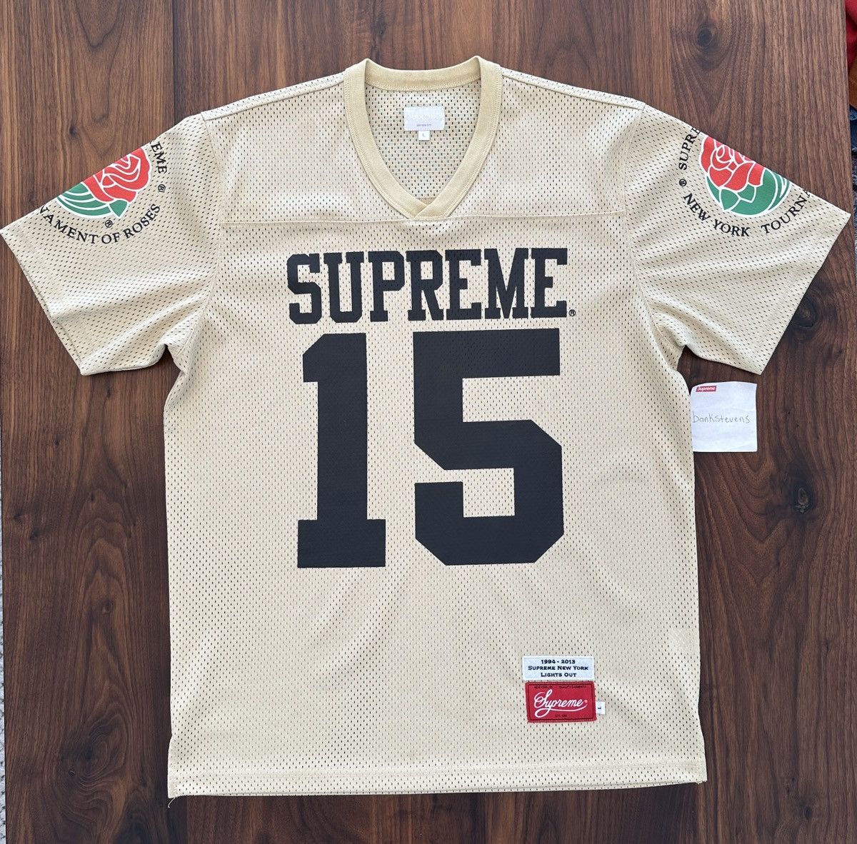 Supreme Supreme Roses Football Top Jersey - Gold - SS2013 | Grailed