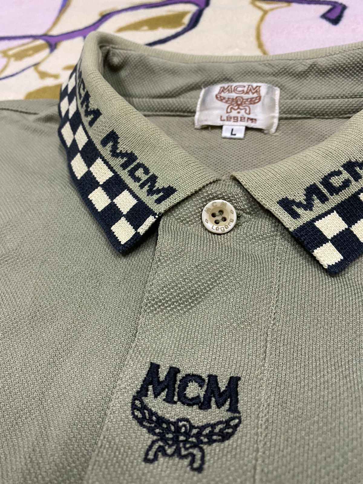 Designer × MCM MCM Legere Polo Shirt With Rare Design x Designer Size US L / EU 52-54 / 3 - 4 Thumbnail