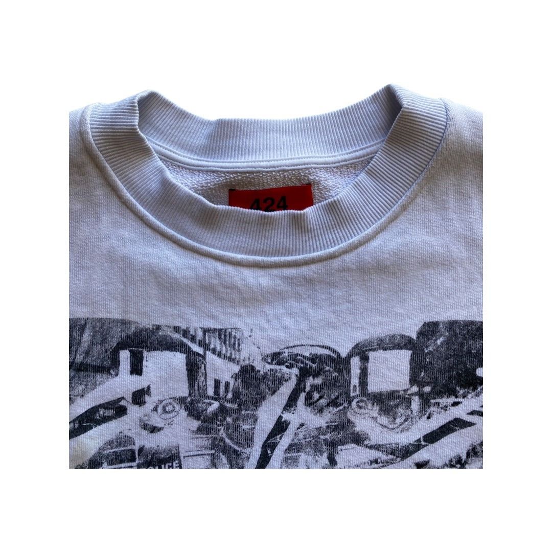424 424 We’re Here to Help Crewneck Size US XXL / EU 58 / 5 - 2 Thumbnail