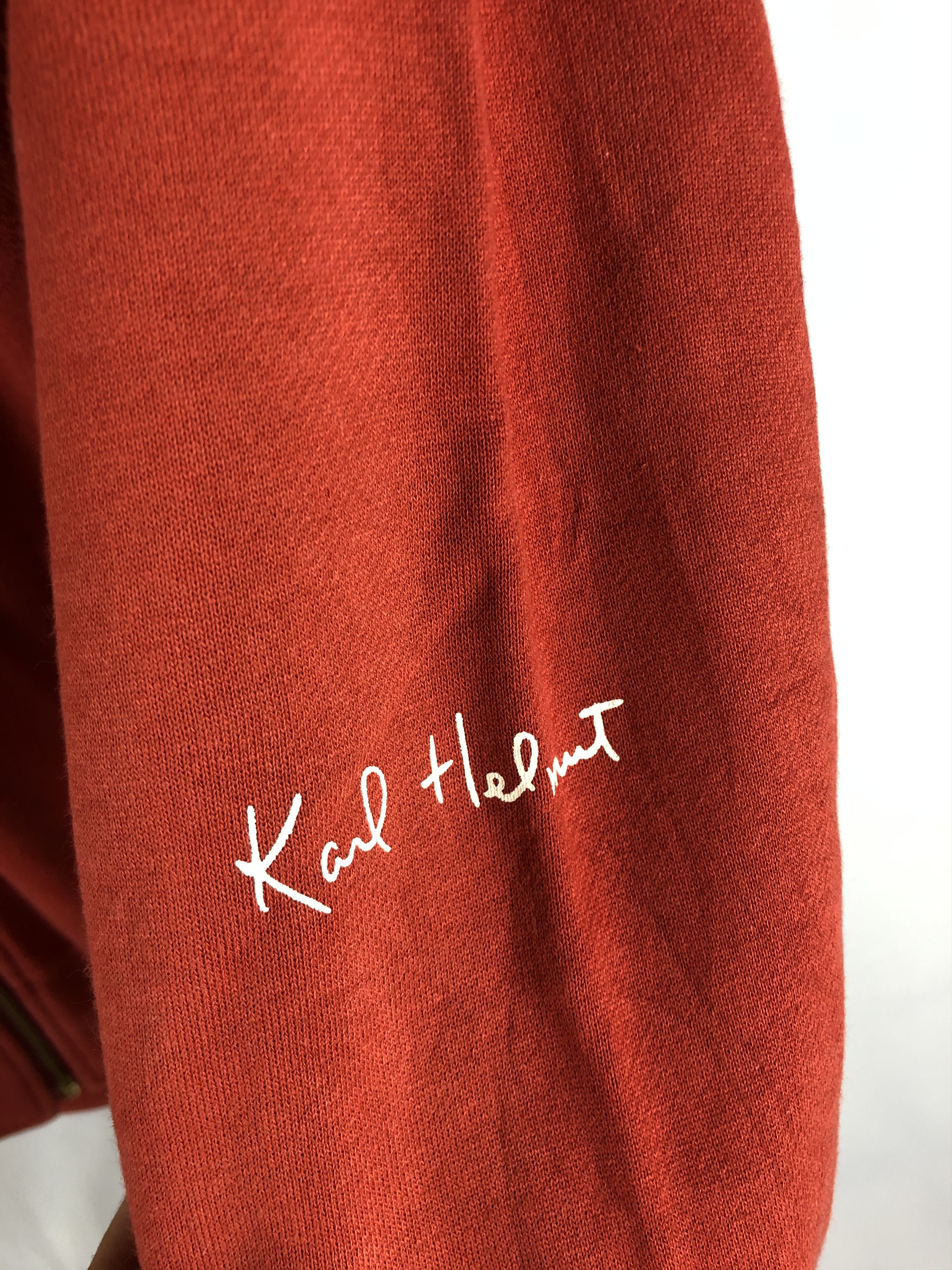Designer Vintage 90s Karl Helmut Hoodie Size US XL / EU 56 / 4 - 4 Thumbnail