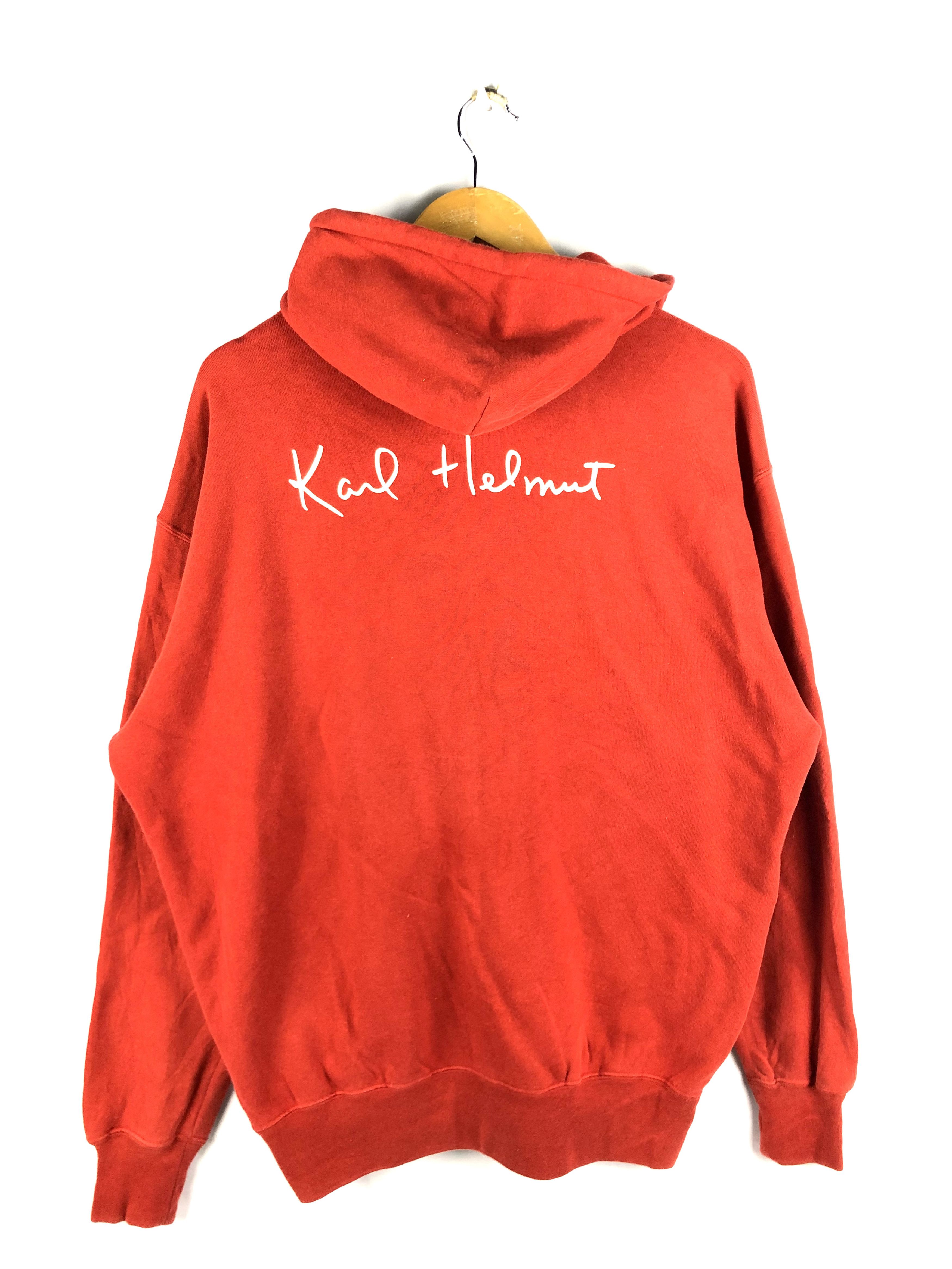Designer Vintage 90s Karl Helmut Hoodie Size US XL / EU 56 / 4 - 2 Thumbnail