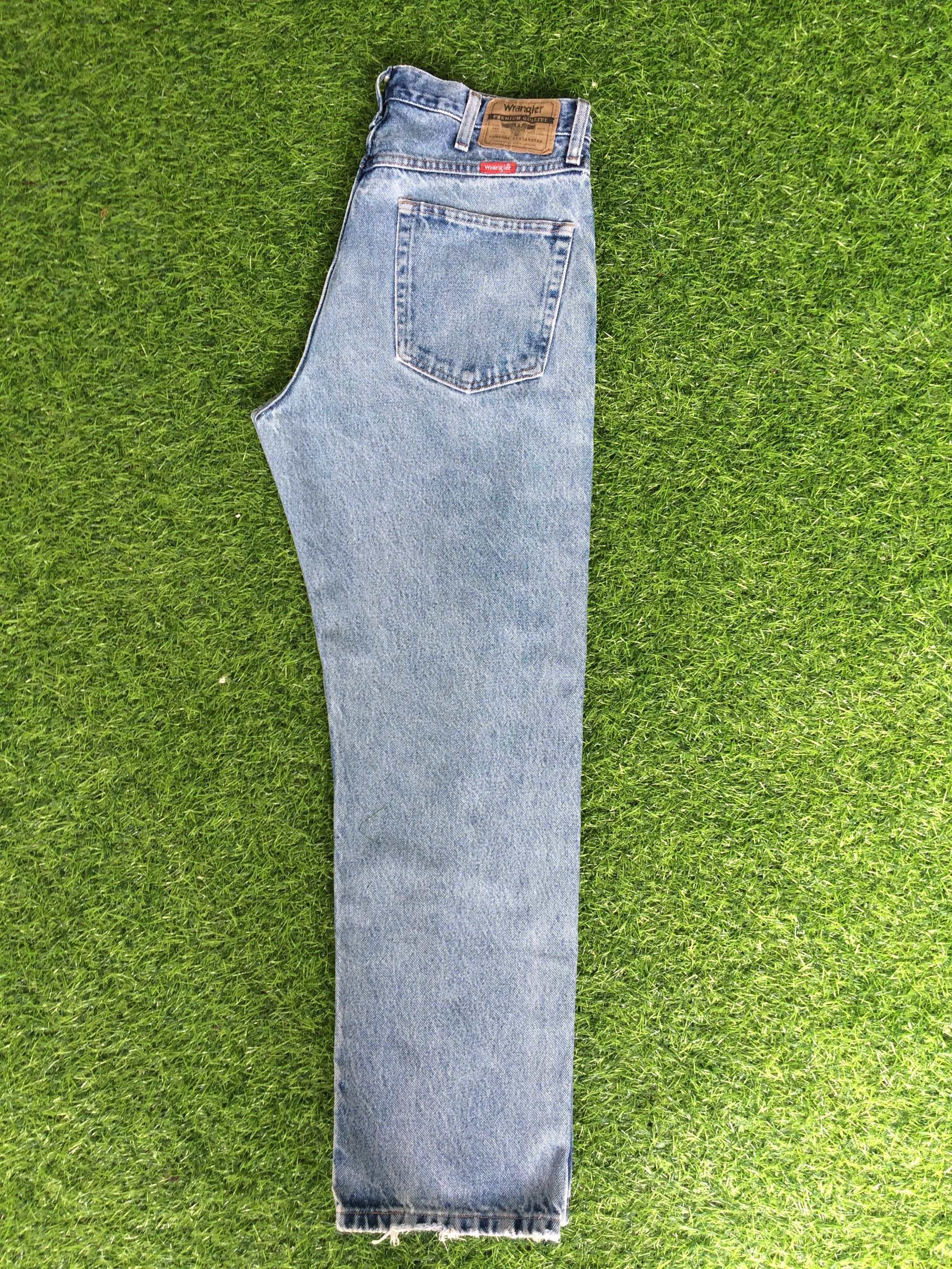 Wrangler Vintage 90's Wrangler Western Distressed Jeans #B-163 Size US 33 - 5 Thumbnail