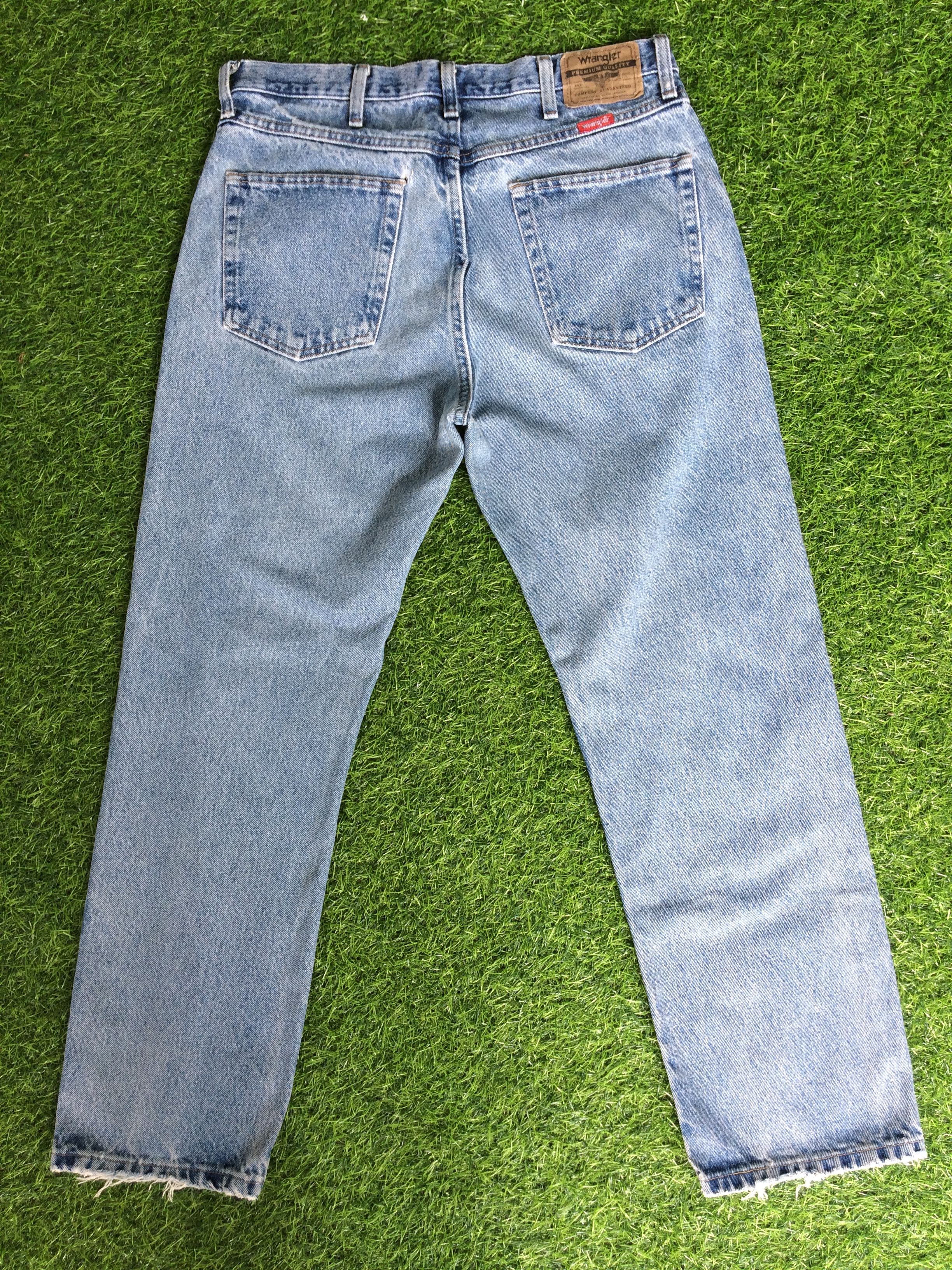 Wrangler Vintage 90's Wrangler Western Distressed Jeans #B-163 Size US 33 - 2 Thumbnail
