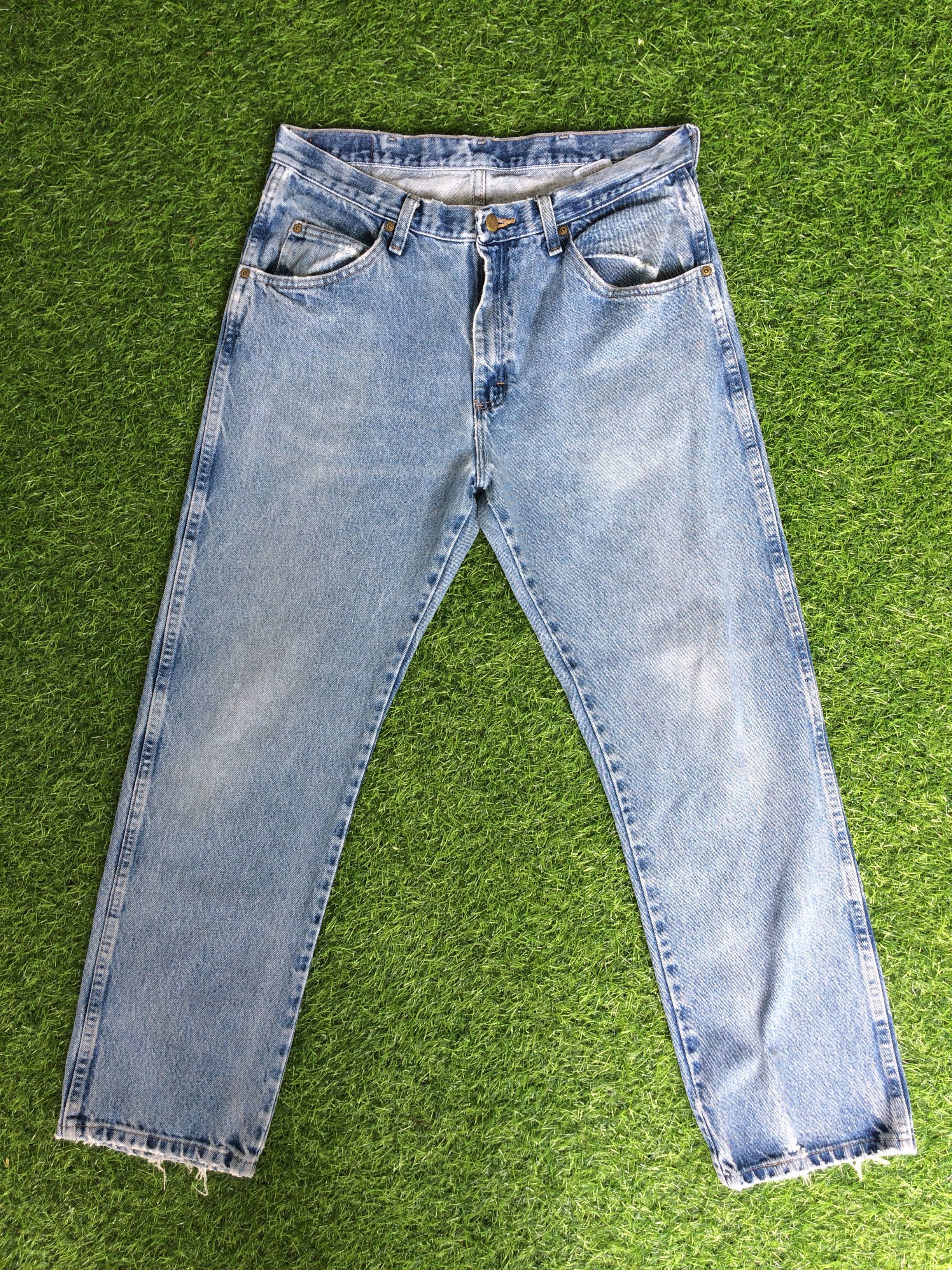Wrangler Vintage 90's Wrangler Western Distressed Jeans #B-163 Size US 33 - 1 Thumbnail