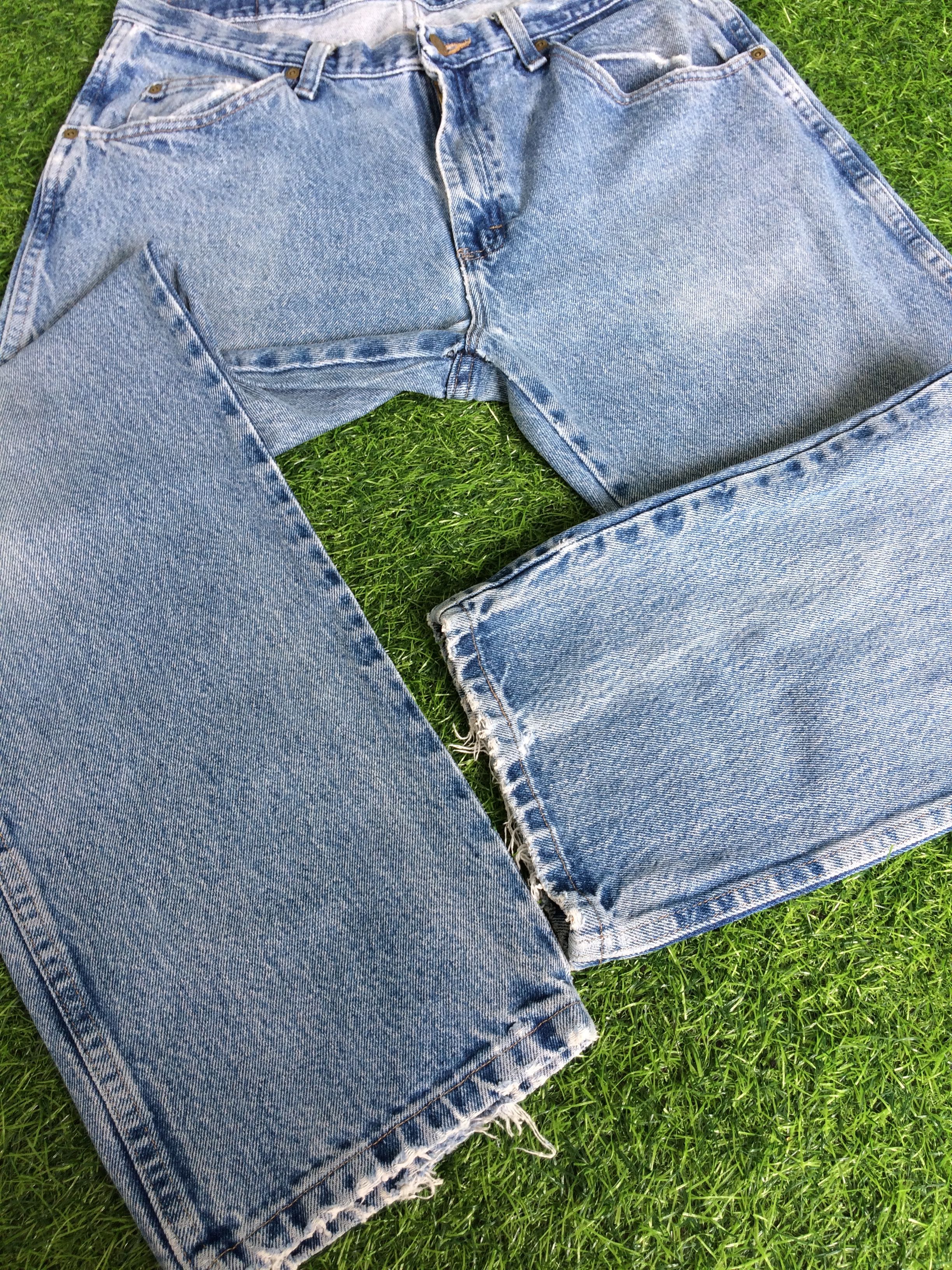 Wrangler Vintage 90's Wrangler Western Distressed Jeans #B-163 Size US 33 - 4 Thumbnail
