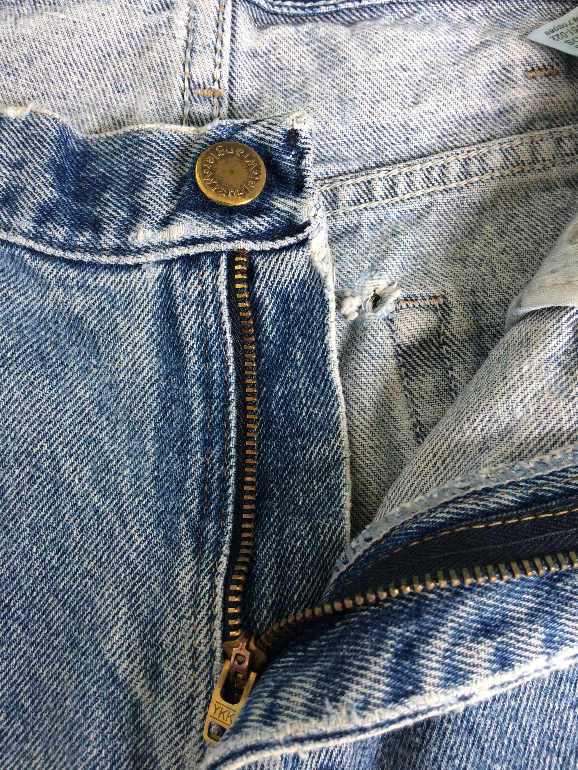 Wrangler Vintage 90's Wrangler Western Distressed Jeans #B-163 Size US 33 - 9 Thumbnail
