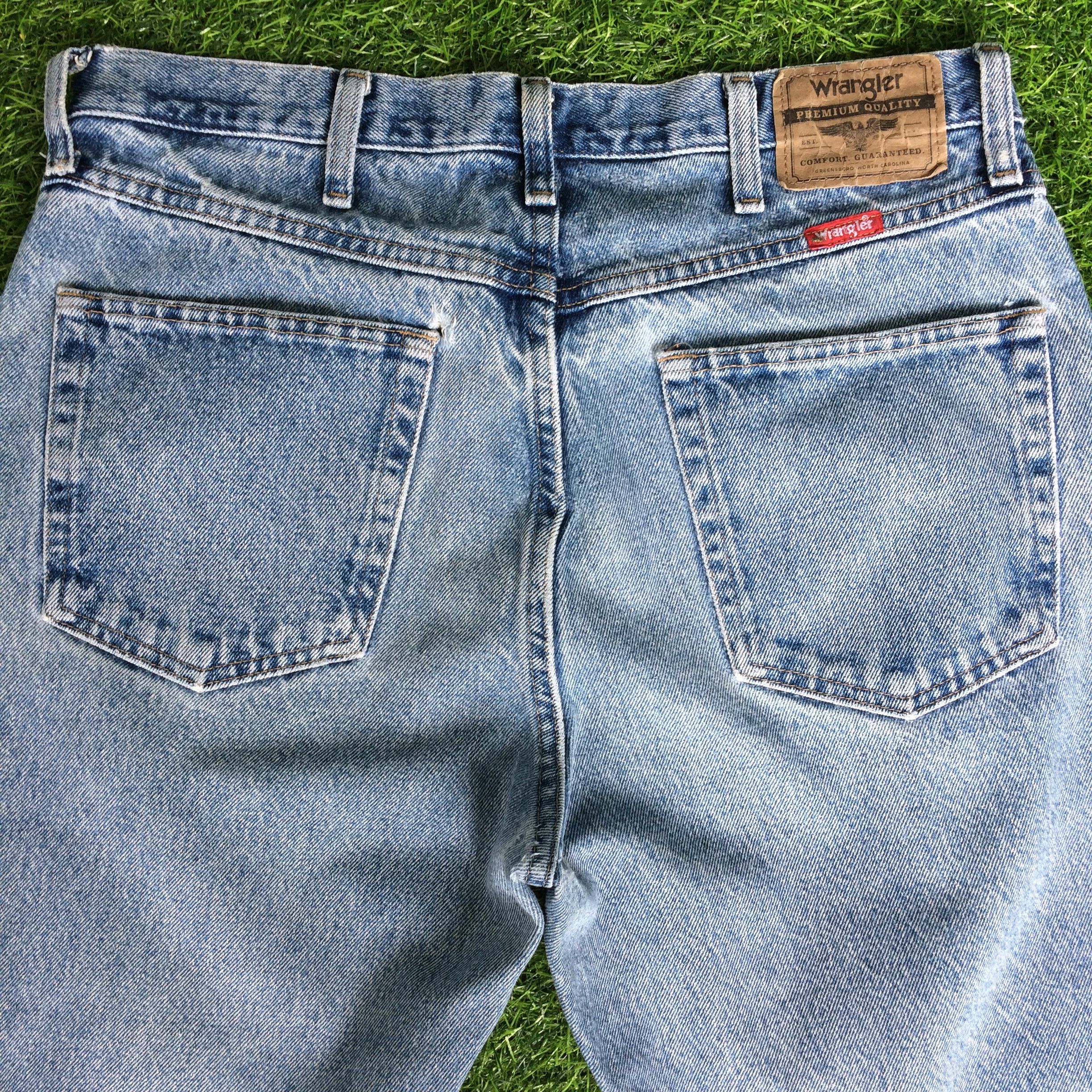 Wrangler Vintage 90's Wrangler Western Distressed Jeans #B-163 Size US 33 - 7 Thumbnail