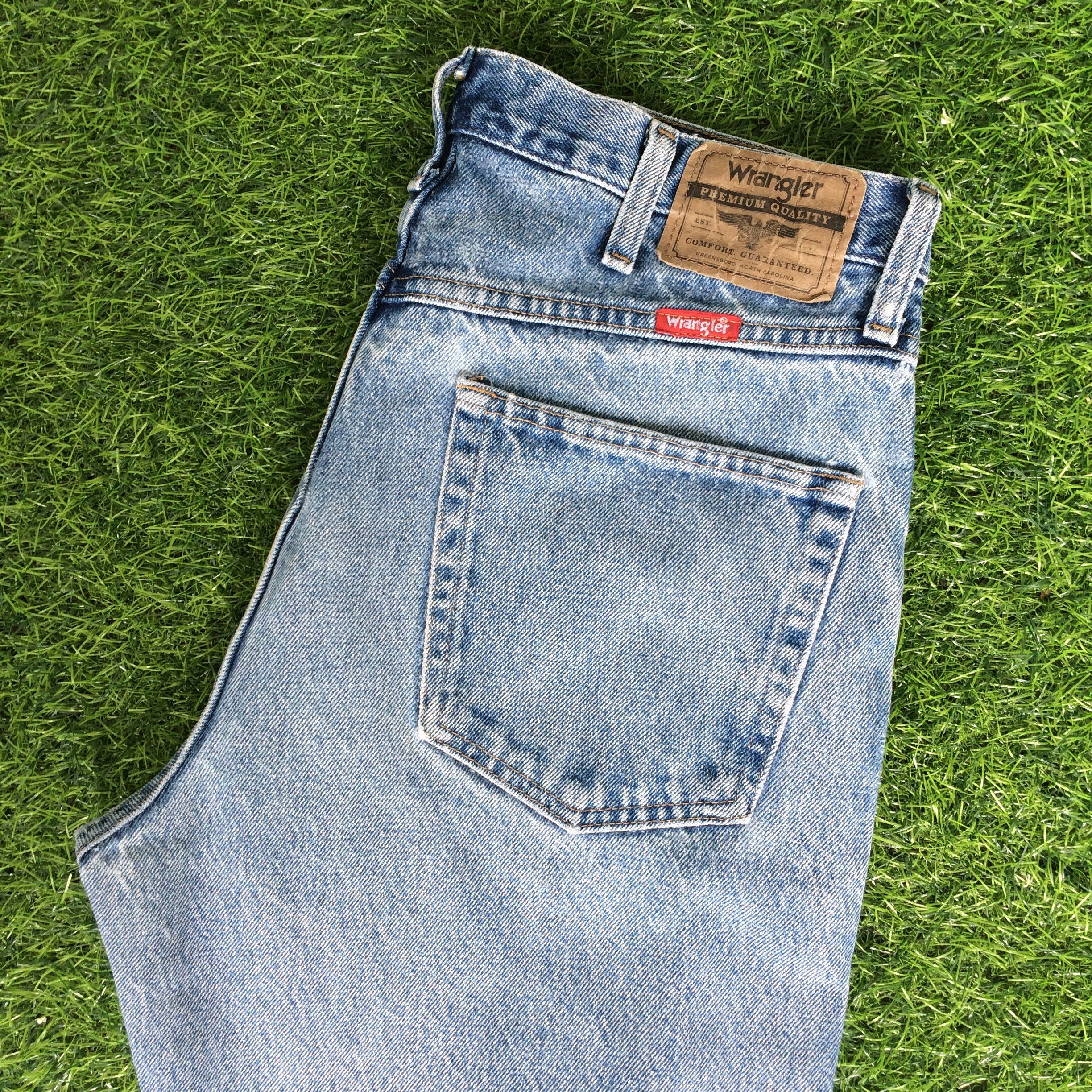 Wrangler Vintage 90's Wrangler Western Distressed Jeans #B-163 Size US 33 - 6 Thumbnail