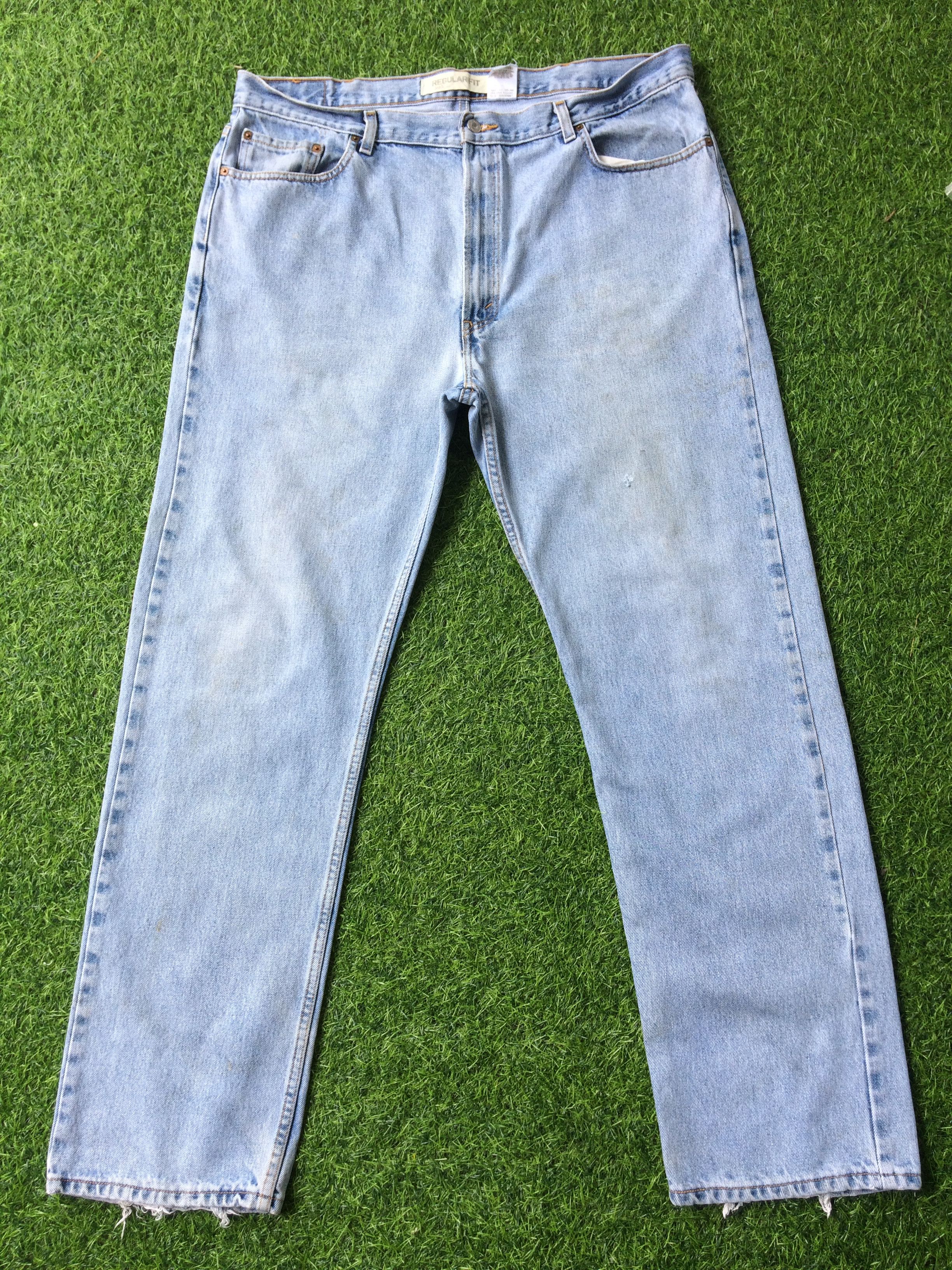 Levi's Vintage Distressed Levis 505 Plus Size Jeans #B-357 Size US 41 - 1 Thumbnail