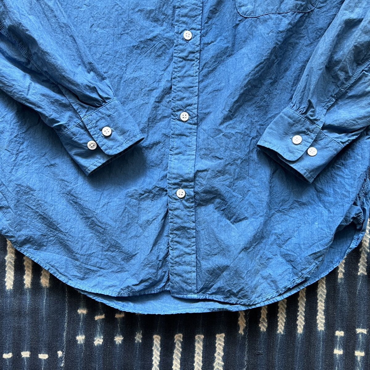 KUON Kuon Kountry Aizome Sashiko Pocket Shirt Visvim Kapital Size US S / EU 44-46 / 1 - 4 Thumbnail