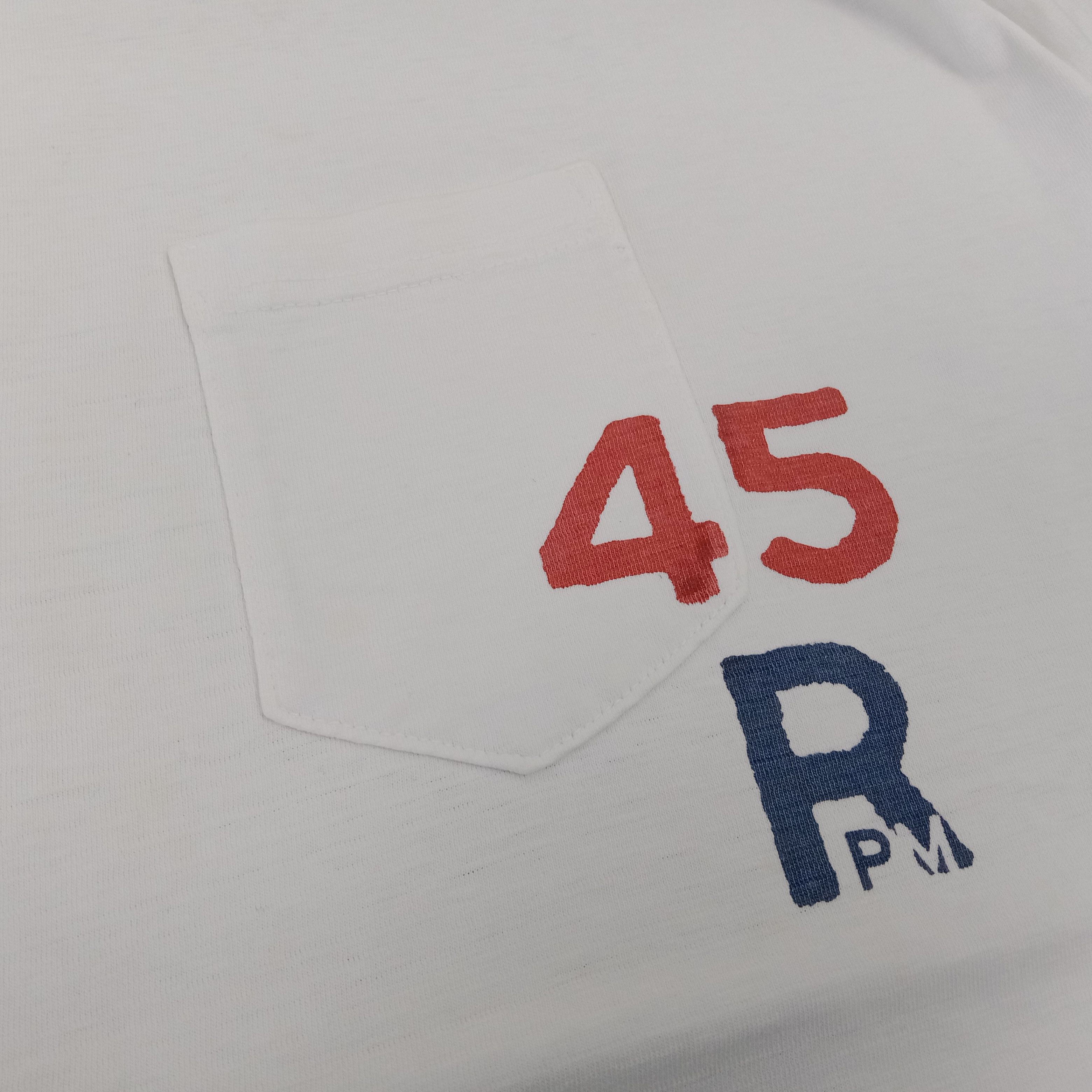 45rpm × Japanese Brand × Vintage 45 RPM Japanese Brand Spellout Pocket Tshirt Size US XL / EU 56 / 4 - 2 Thumbnail