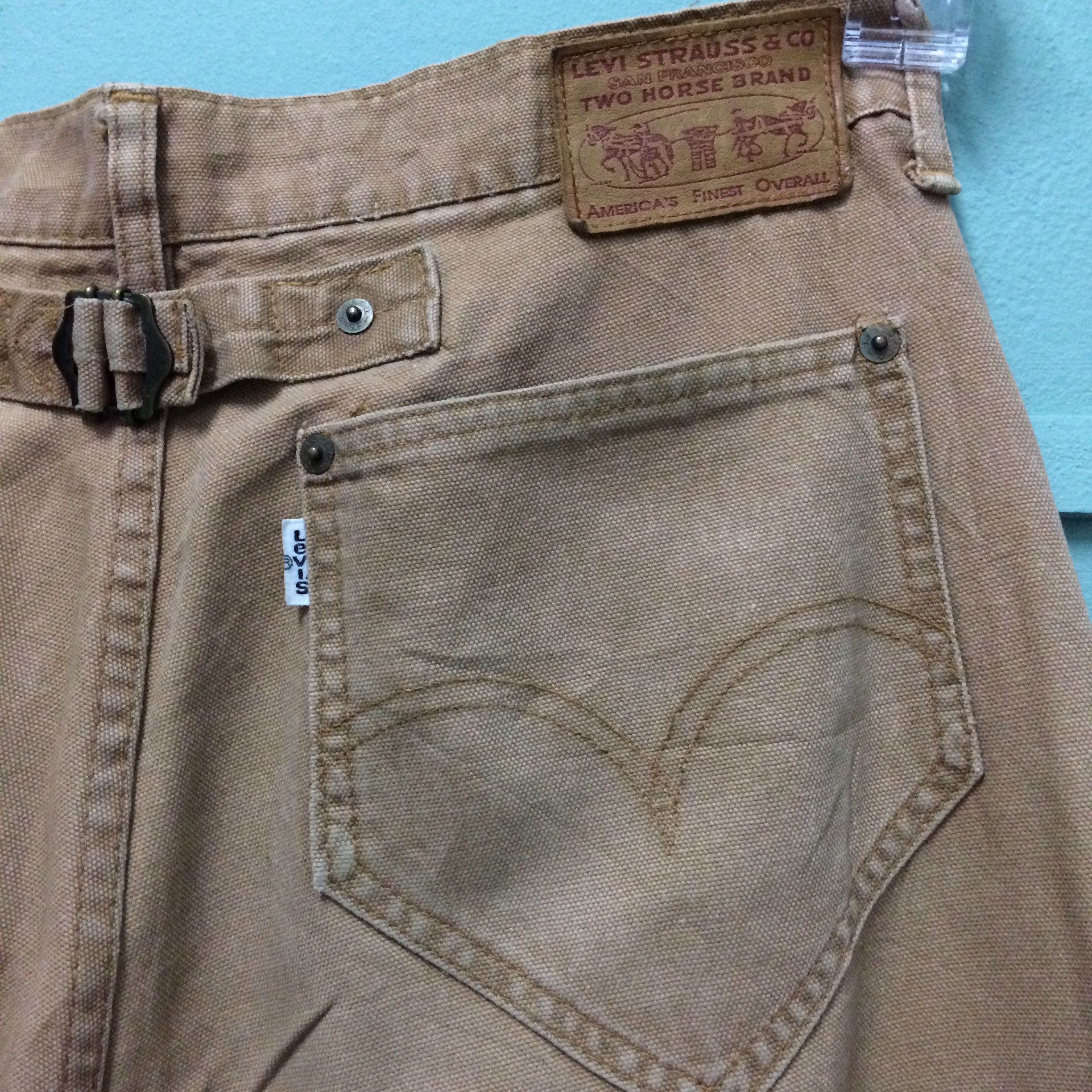 Levi's Distressed Levi's Cinch Back Cowboy Jeans #B-134 Size US 30 / EU 46 - 6 Thumbnail