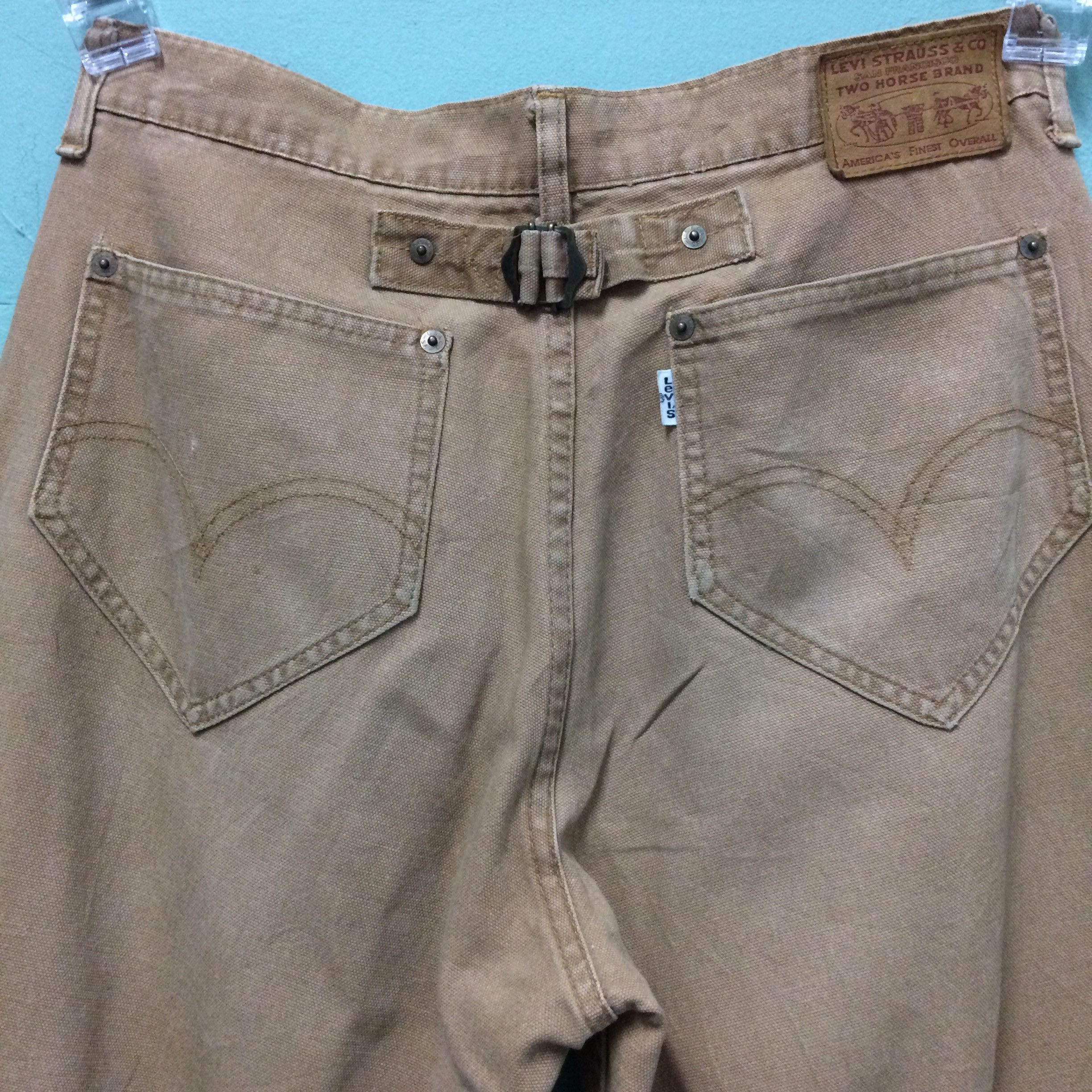 Levi's Distressed Levi's Cinch Back Cowboy Jeans #B-134 Size US 30 / EU 46 - 5 Thumbnail