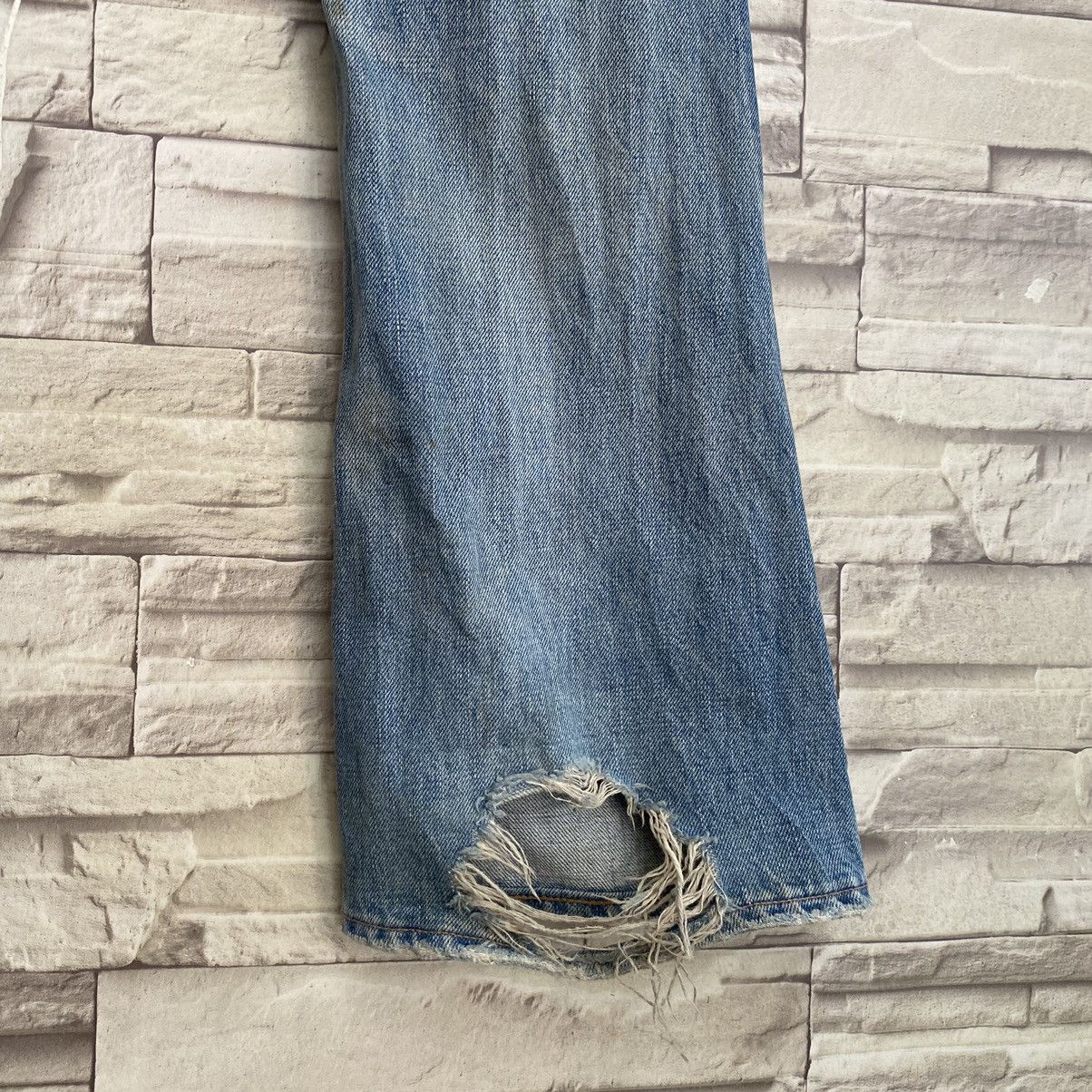 Backbone Vintage Backbone Distressed Denim Bush Flare Pants Size US 31 - 15 Thumbnail