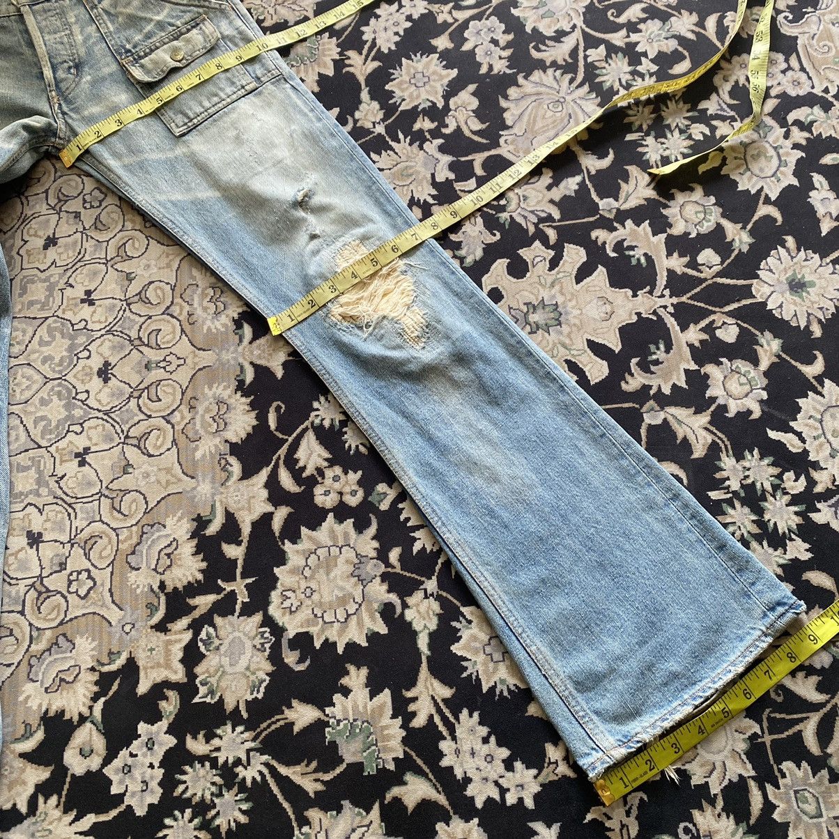 Backbone Vintage Backbone Distressed Denim Bush Flare Pants Size US 31 - 24 Thumbnail