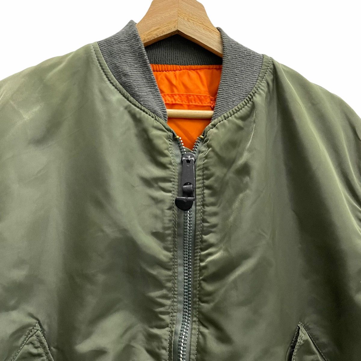 Alpha Industries 💥 VINTAGE ALPHA INDUSTRIES MA-1 RIOT BOMBER JACKET Size US L / EU 52-54 / 3 - 4 Thumbnail