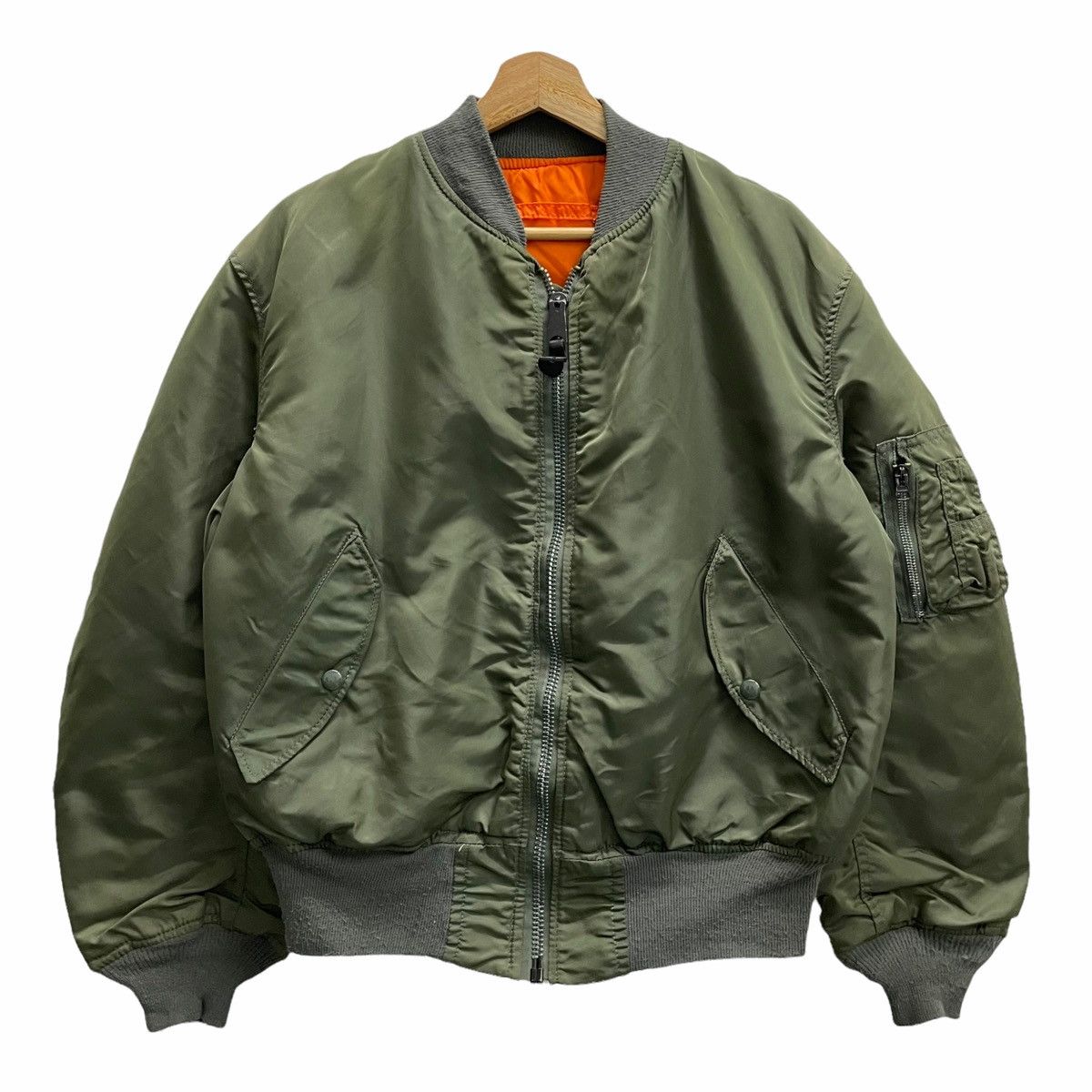Alpha Industries × Bomber Jacket × Made In Usa 💥 VINTAGE