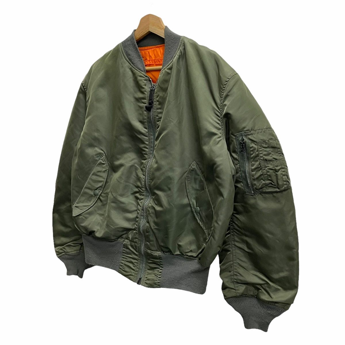 Alpha Industries 💥 VINTAGE ALPHA INDUSTRIES MA-1 RIOT BOMBER JACKET Size US L / EU 52-54 / 3 - 3 Thumbnail